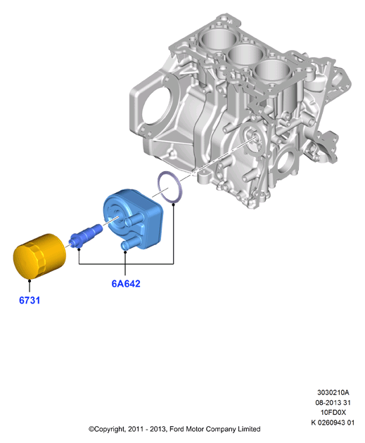 FORD 1 751 529 - Масляный фильтр parts5.com