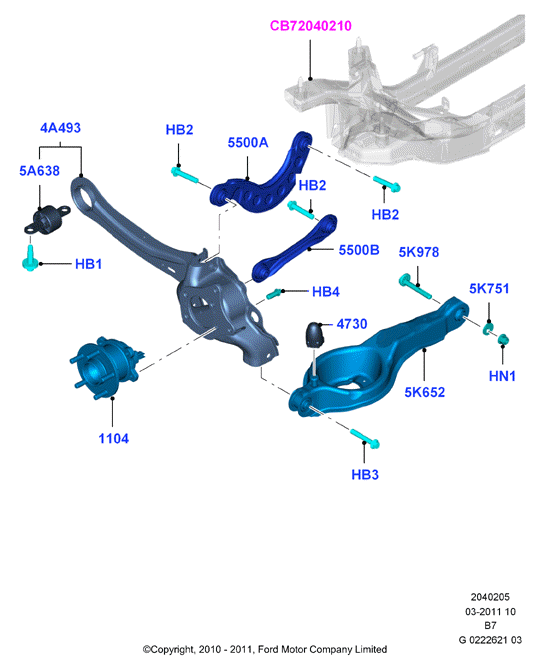 FORD 1712237 - Ψαλίδι, ανάρτηση τροχών parts5.com