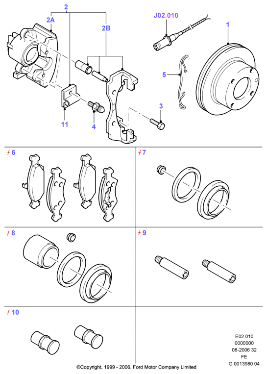 FORD 6668594 - Set reparatie, etrier parts5.com