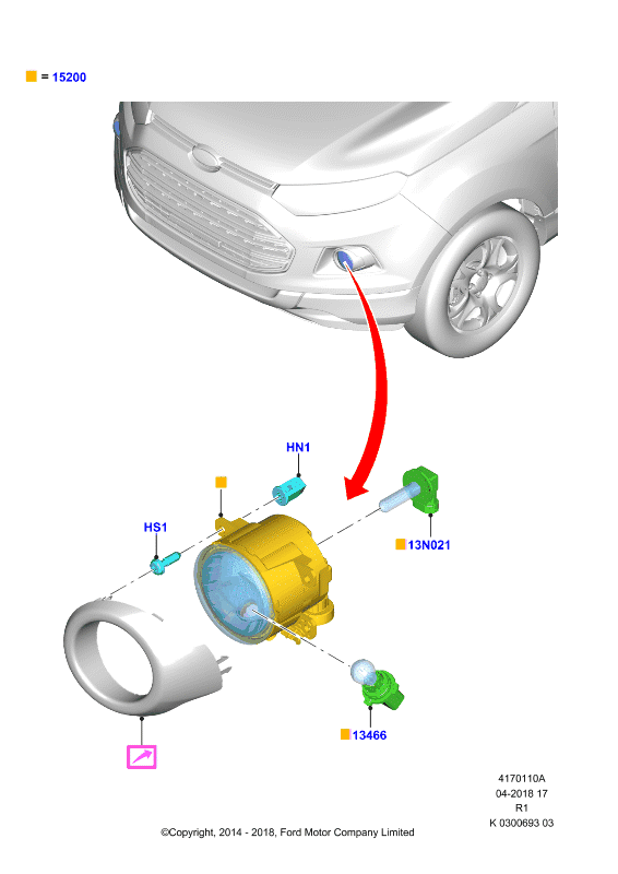 FORD 1826337 - Maglenka parts5.com