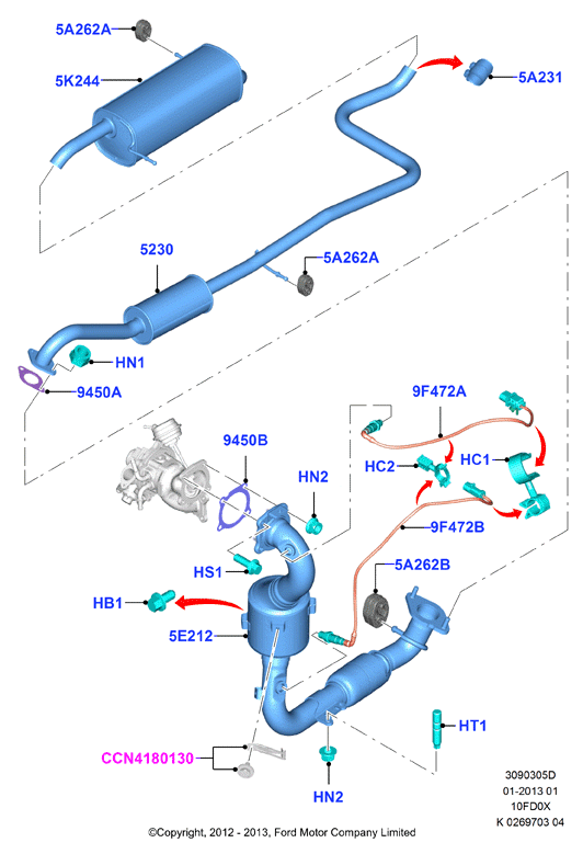 FORD 1771995 - Lambda Sensor parts5.com