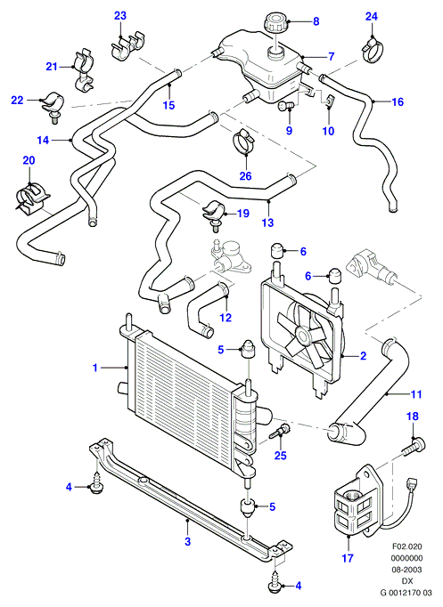 FORD 1040652 - Furtun radiator parts5.com