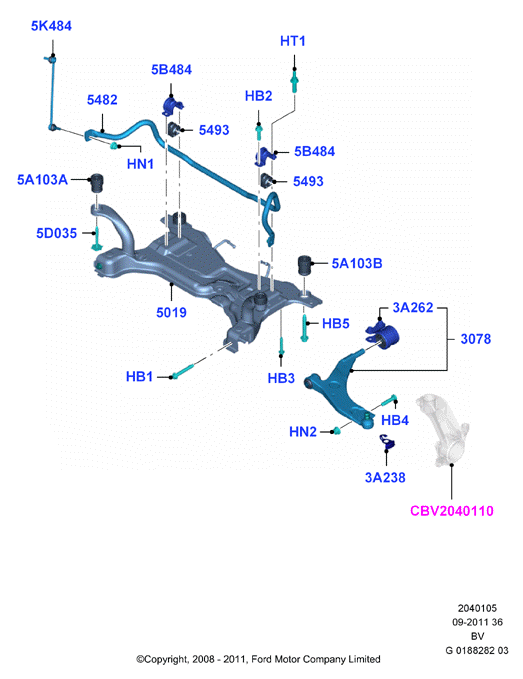 FORD 1883049 - Suport,trapez parts5.com