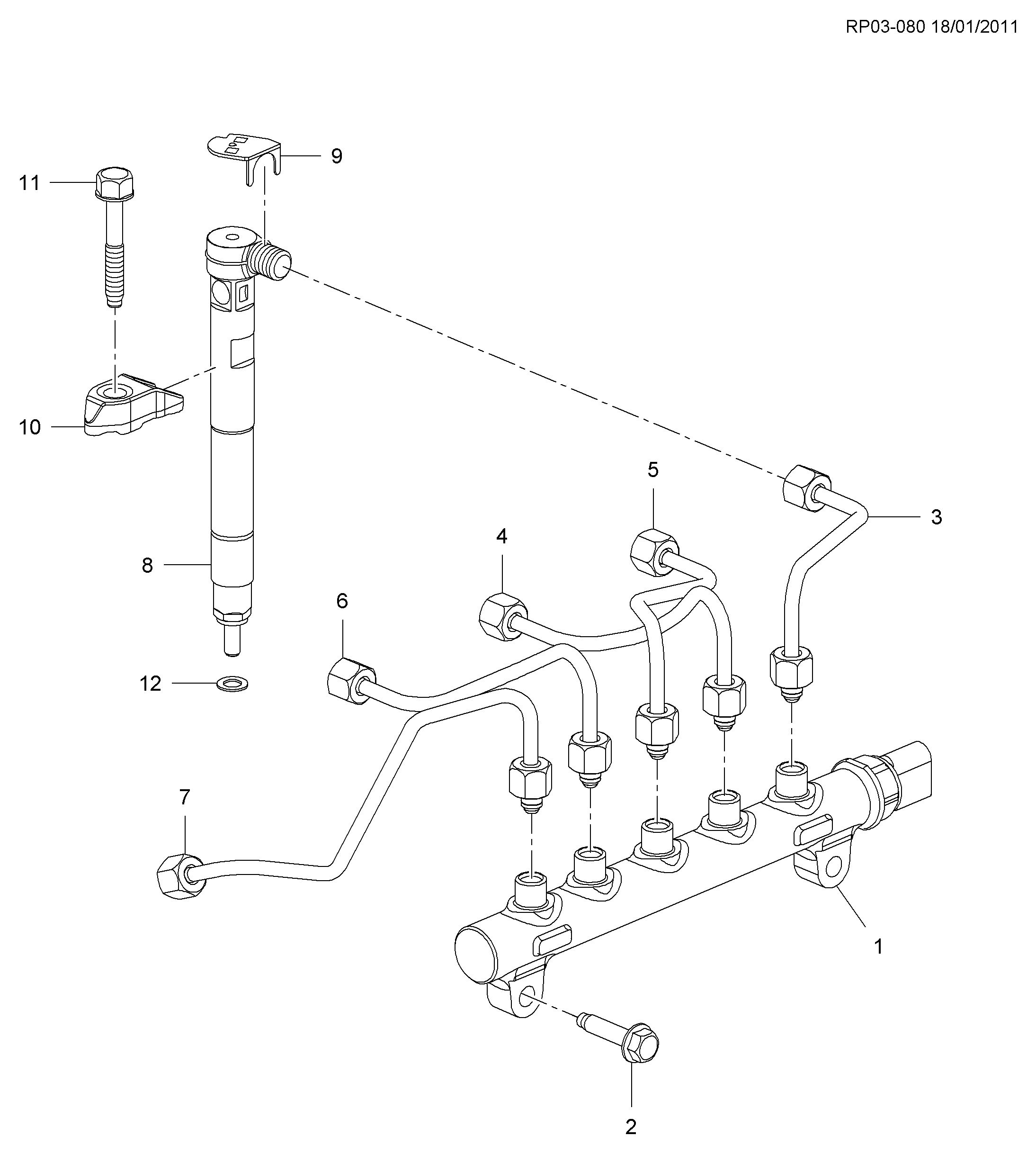 Chevrolet 25185861 - Osłona termiczna, układ wtryskowy parts5.com