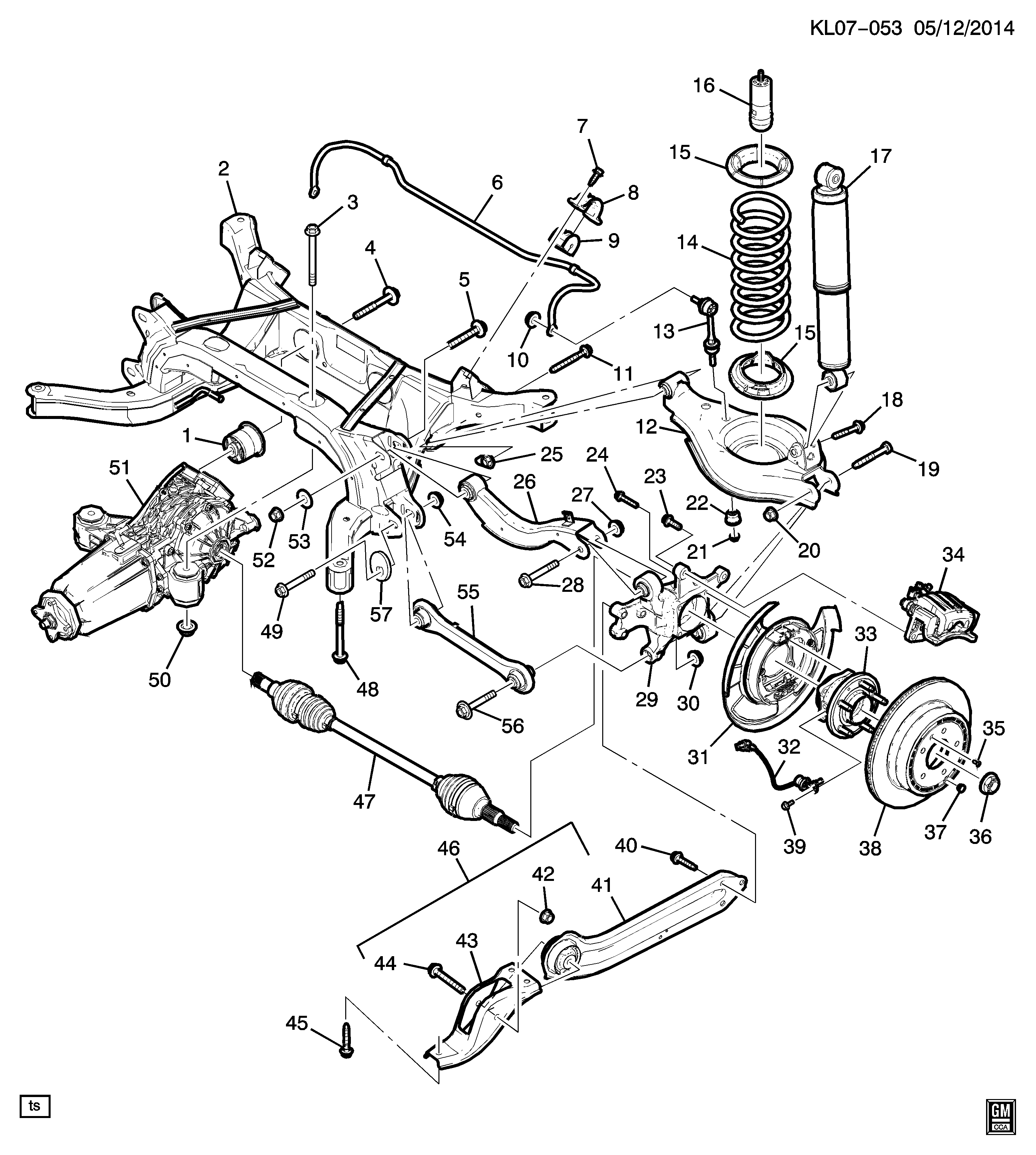 Chevrolet 20924216 - Stoßdämpfer parts5.com