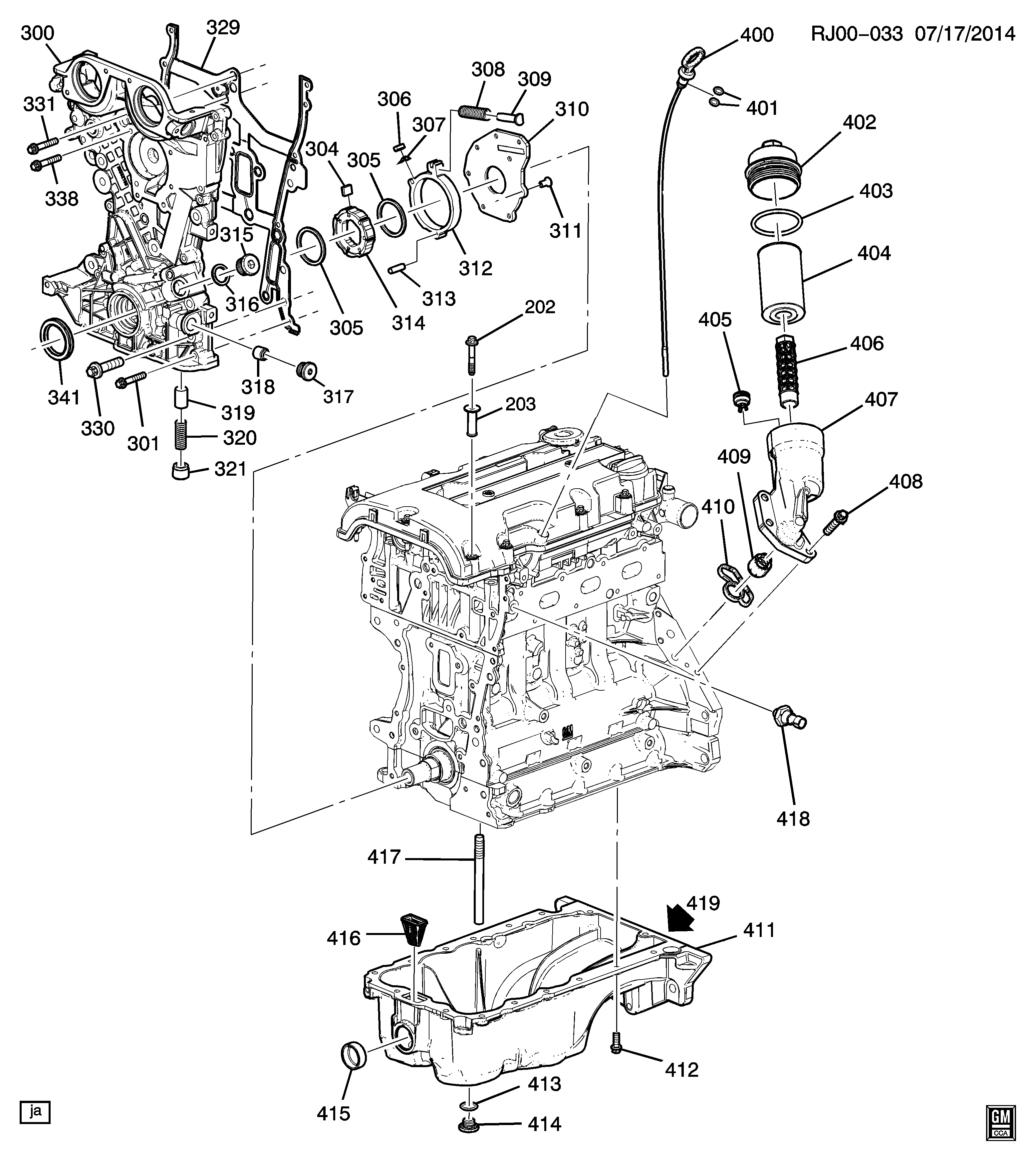 Chevrolet 55564509 - Shaft Seal, crankshaft parts5.com