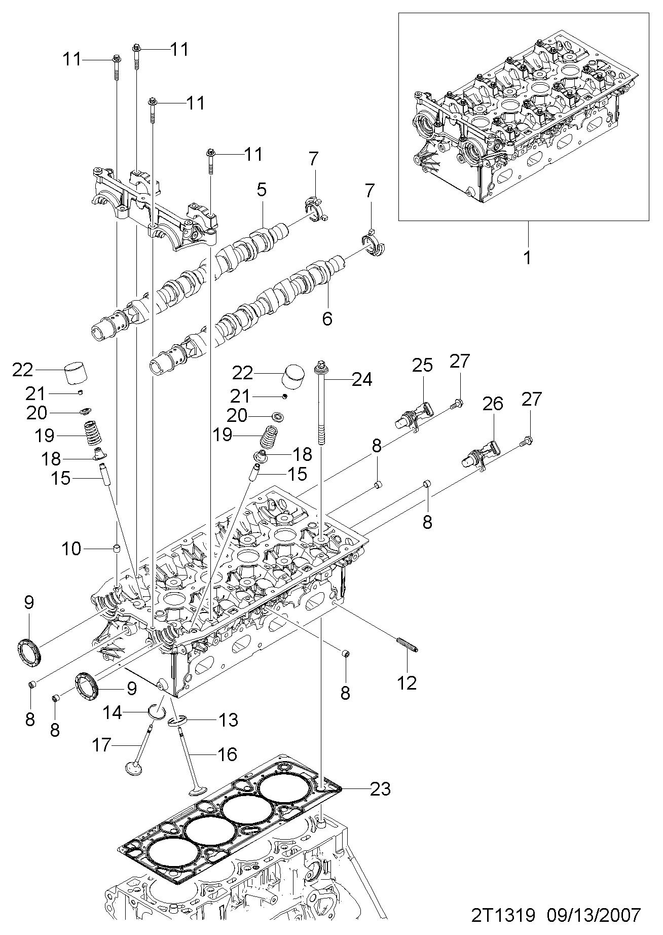 Buick 55563374 - Pierścień uszczelniający wału, wałek rozrządu parts5.com