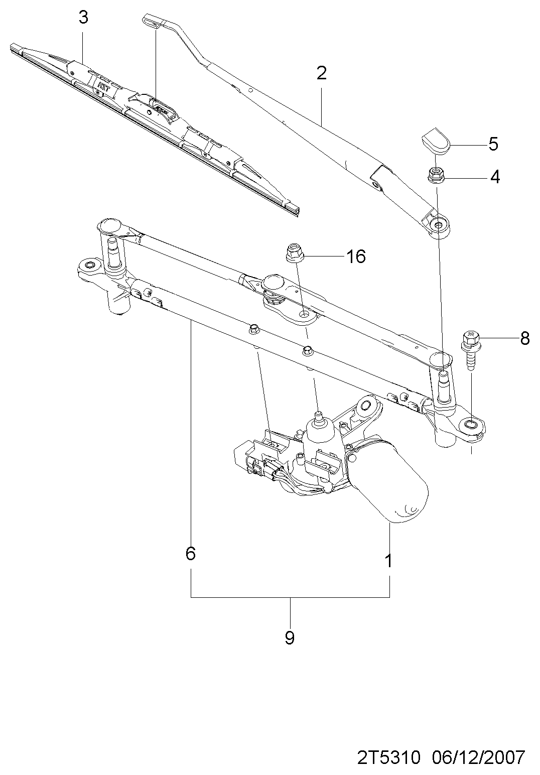 Chevrolet 95980791 - Wiper Blade parts5.com