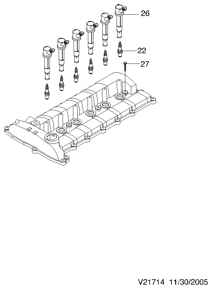 Chevrolet 96 307 562 - Gyújtógyertya parts5.com