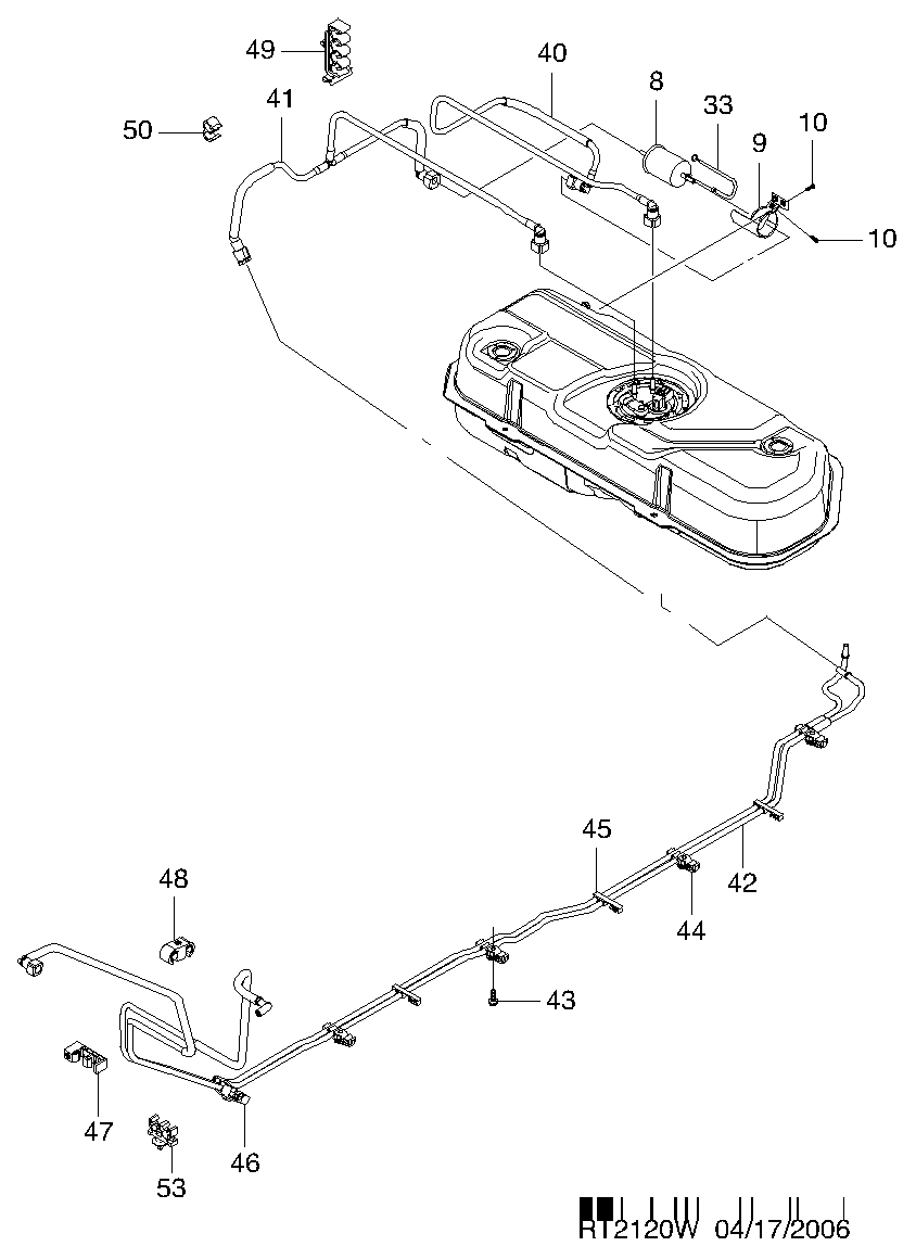 DAEWOO 96 537 170 - Üzemanyagszűrő parts5.com