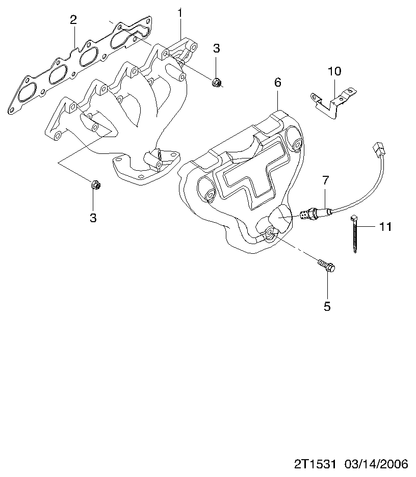 GMC 96418965 - Lambda andur parts5.com