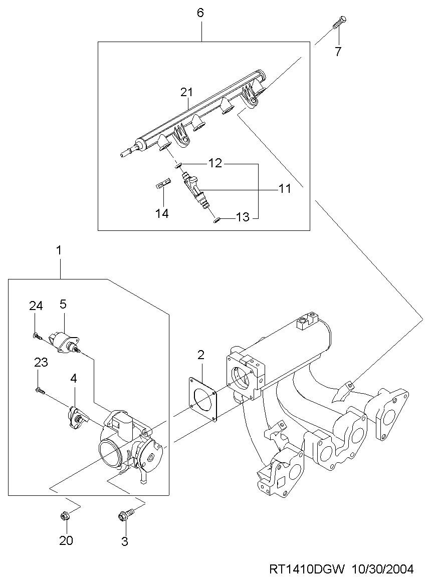 DAEWOO 17106005 - Uszczelka, termostat parts5.com