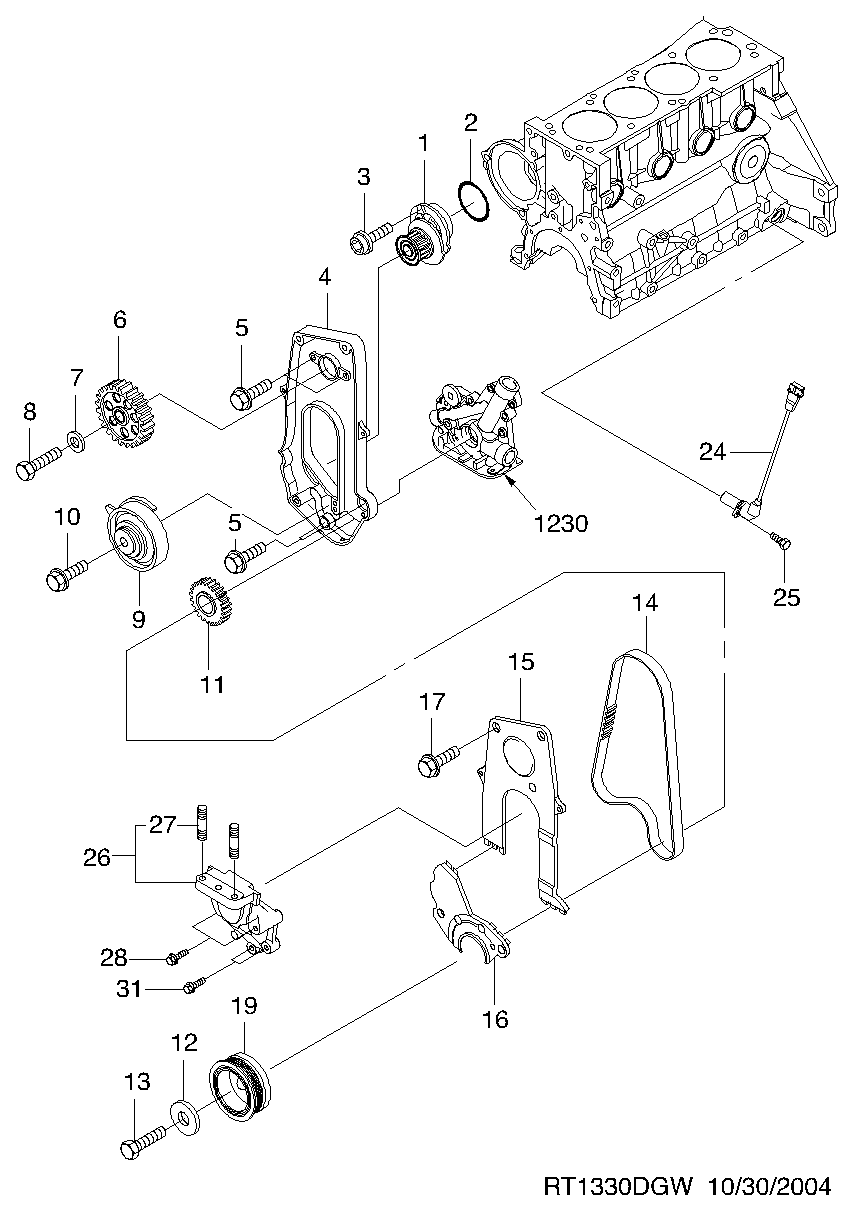 DAEWOO 96872704 - Αντλία νερού parts5.com