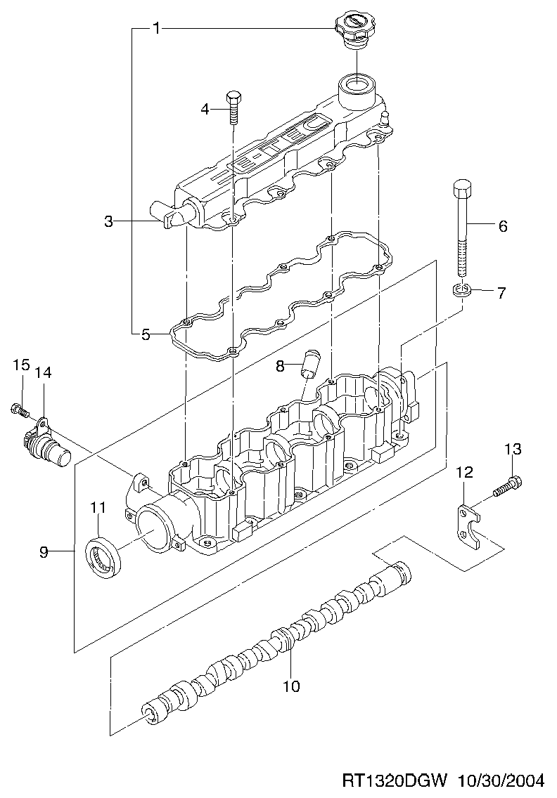 Chevrolet 90 280 463 - Pierścień uszczelniający wału, wałek rozrządu parts5.com