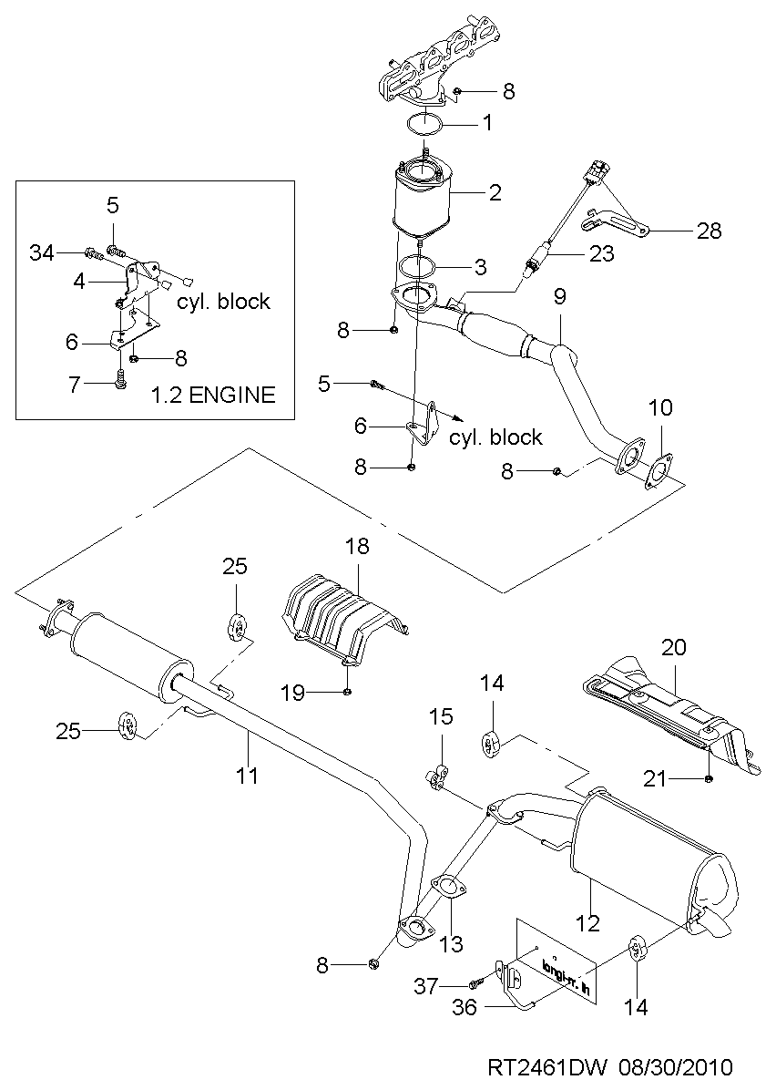 DAEWOO 96394003 - Lambdaszonda parts5.com