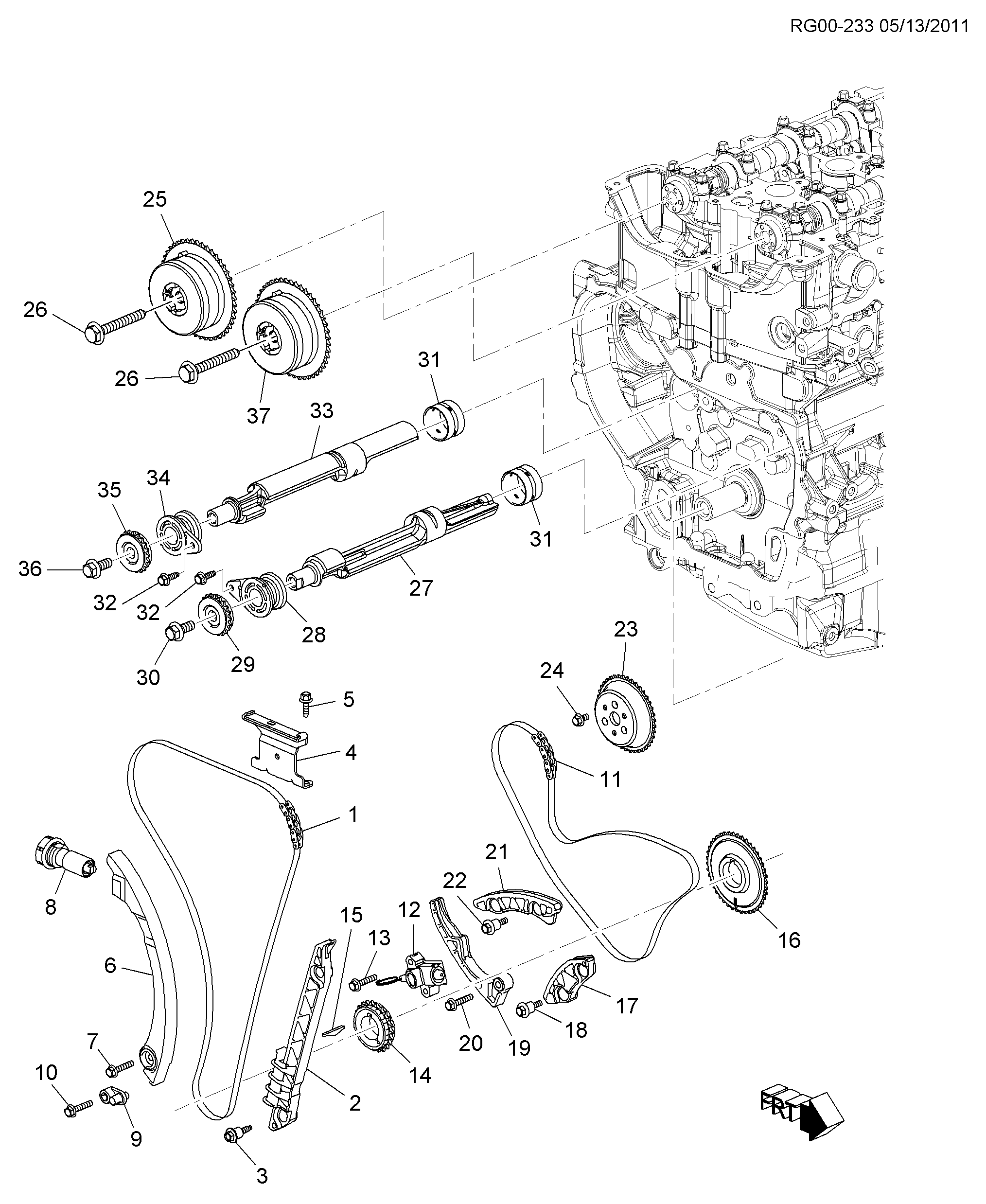 SAAB 12 600 850 - Timing Chain Kit parts5.com