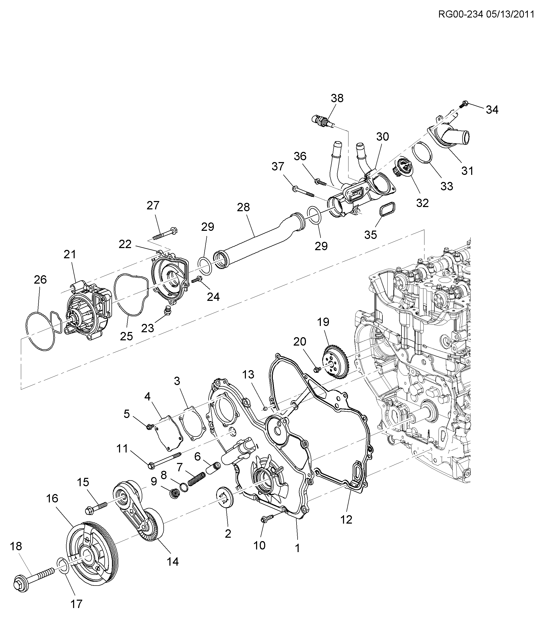 SAAB 15326388 - Sensor, coolant temperature parts5.com