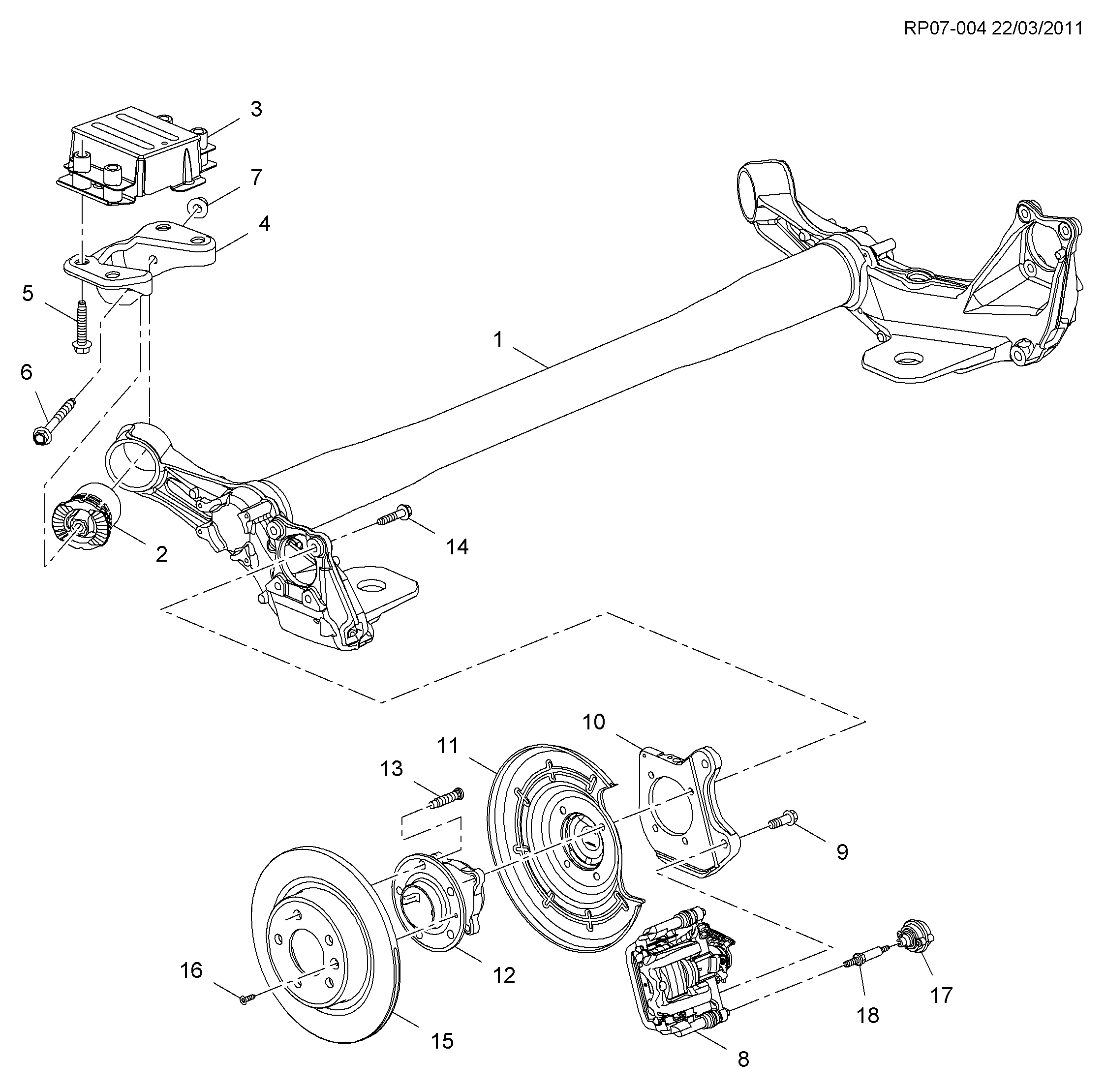 Chevrolet 13577407 - Zestaw łożysk koła parts5.com