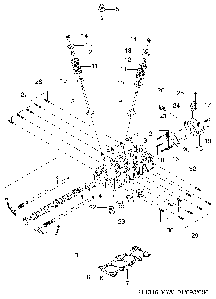 DAEWOO 96325864 - Czujnik, temperatura płynu chłodzącego parts5.com