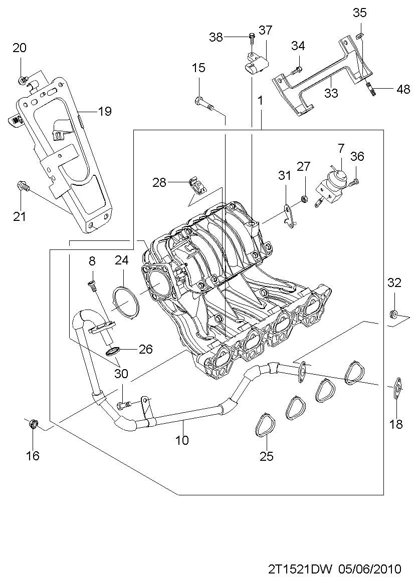 DAEWOO 25 184 081 - Sensor, boost pressure parts5.com