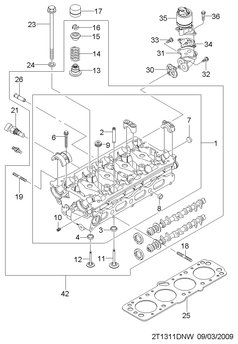 Chevrolet 25182126 - Supapa EGR parts5.com