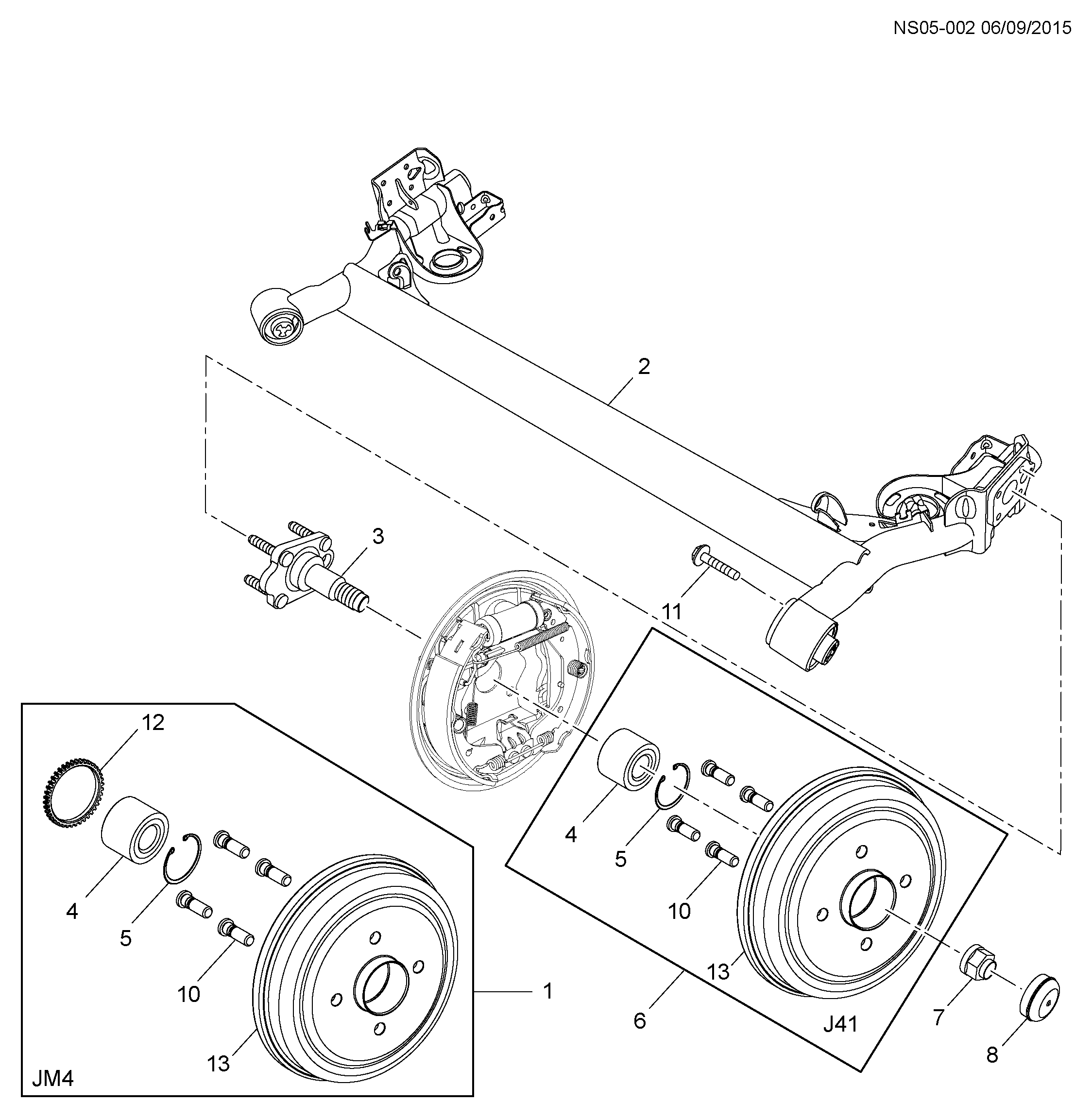 Chevrolet 94535214 - Wheel hub, bearing Kit parts5.com