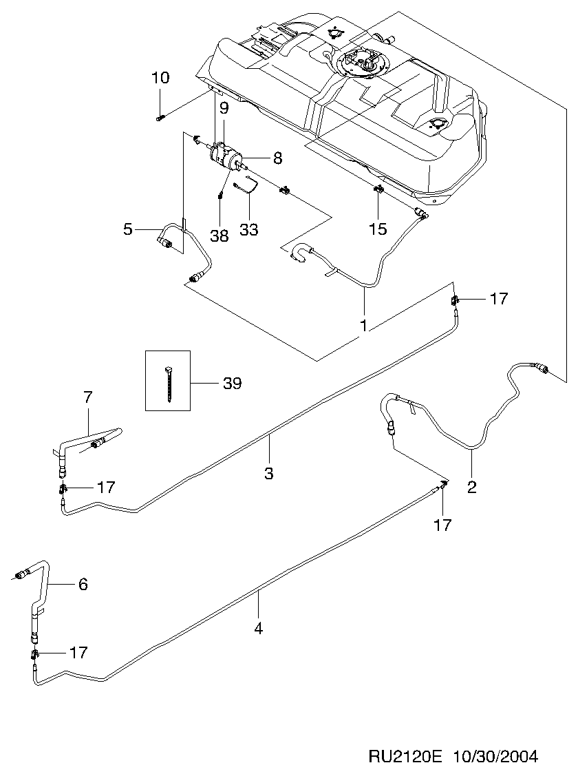 DAEWOO 96 335 719 - Filtru combustibil parts5.com