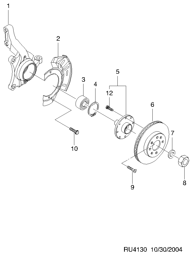 DAEWOO 94535259 - Tekerlek yatağı seti parts5.com