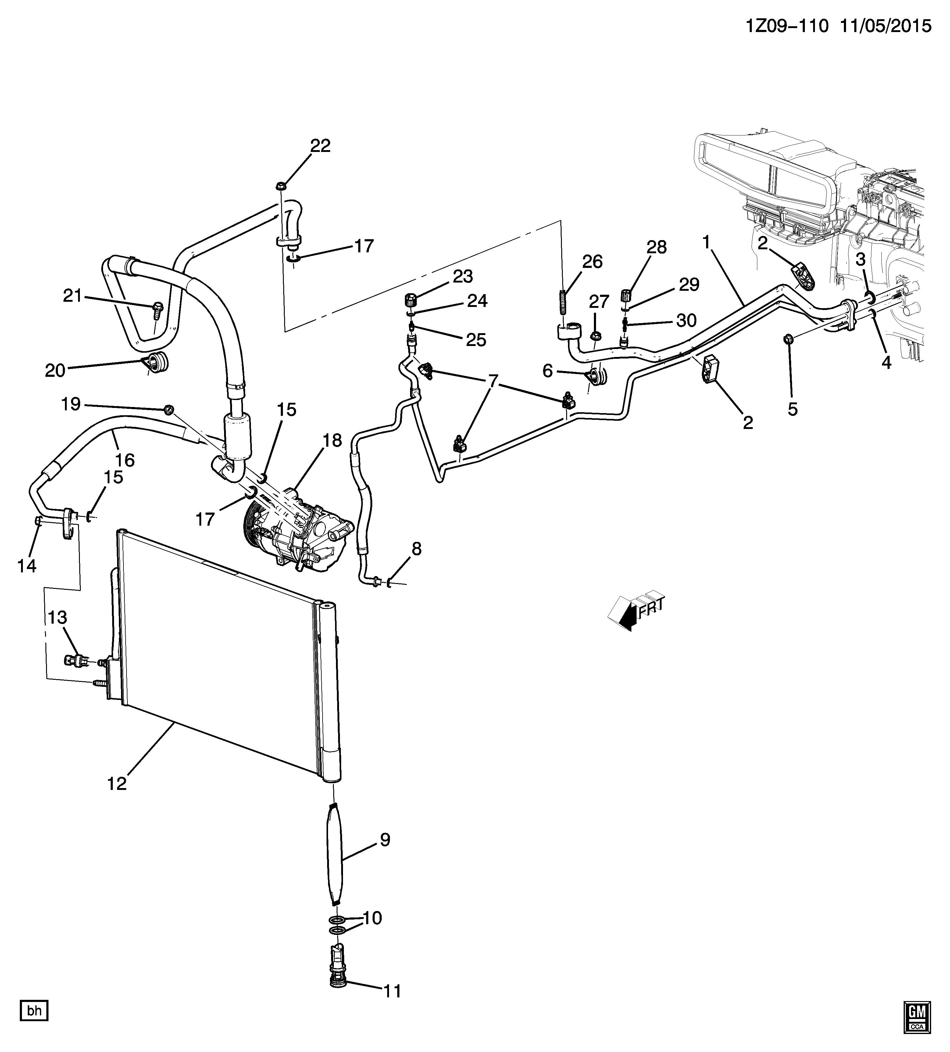 DAEWOO 13587668 - Пневматический выключатель, кондиционер parts5.com