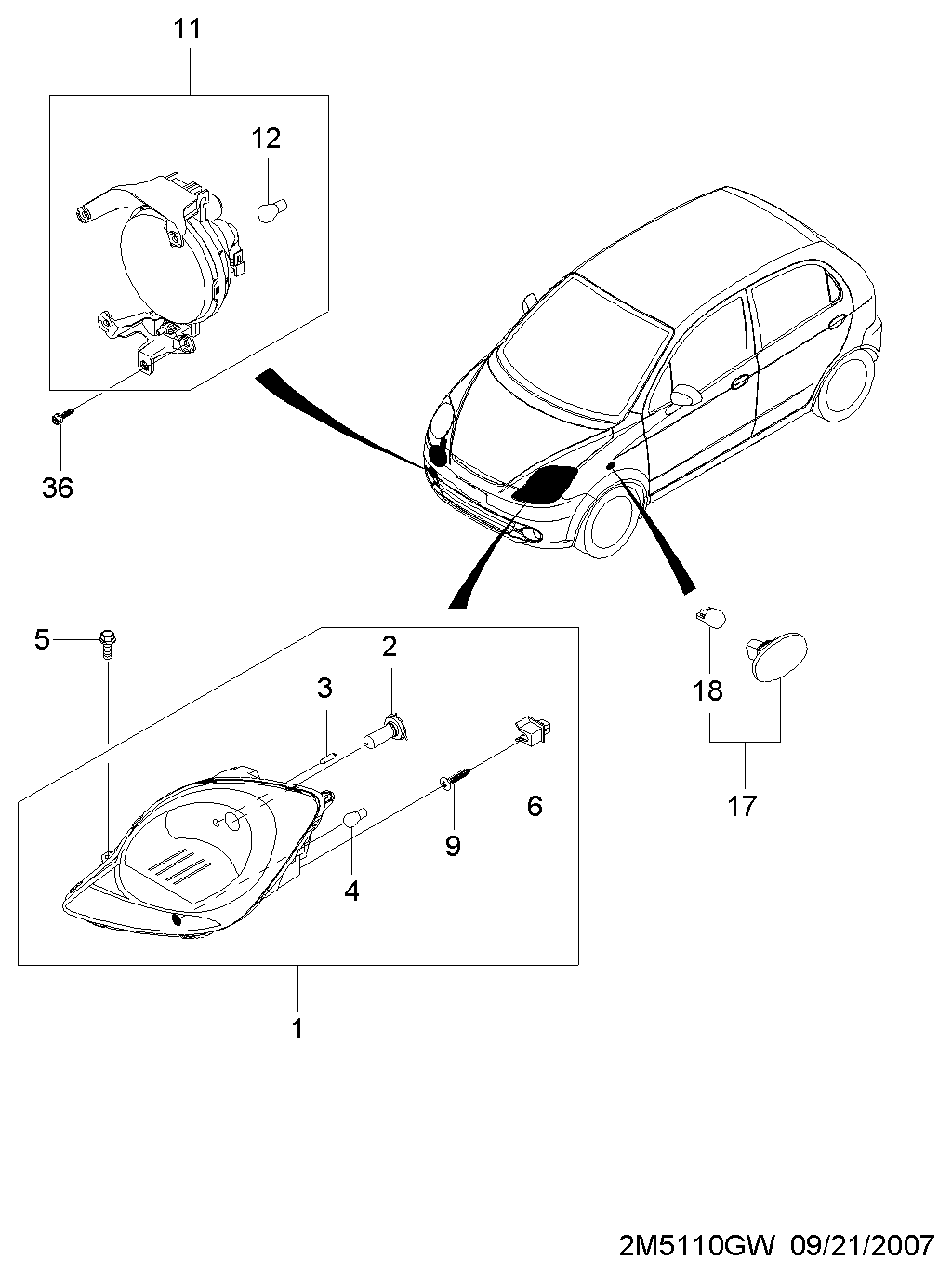 DAEWOO 94535545 - Sijalica, svetlo za instrument-tablu parts5.com