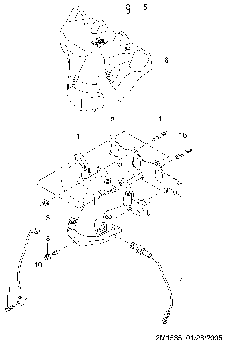 Chevrolet 96415635 - Lamda-sonda parts5.com