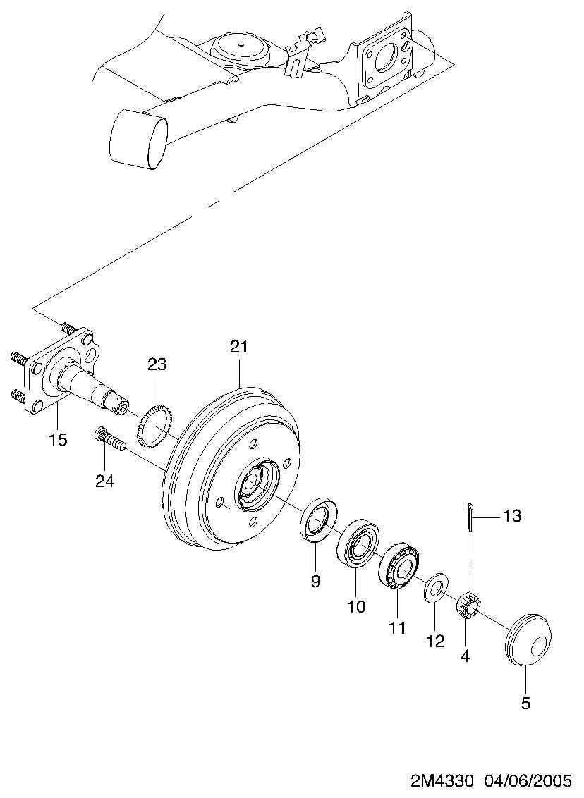 Chevrolet 94535758 - Set rulment roata parts5.com