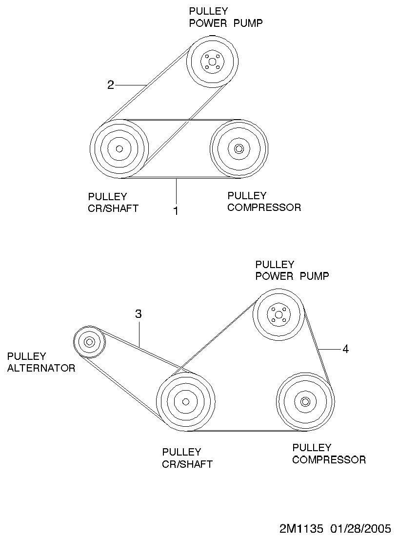 Chevrolet 25183058 - V-Ribbed Belt parts5.com