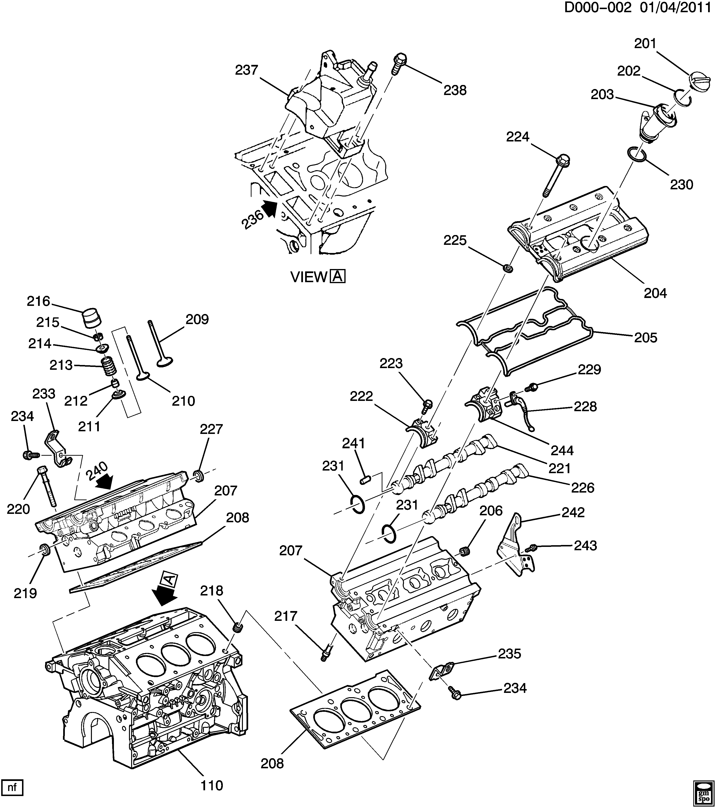 Chevrolet 90410741 - Bague d'étanchéité, tige de soupape parts5.com