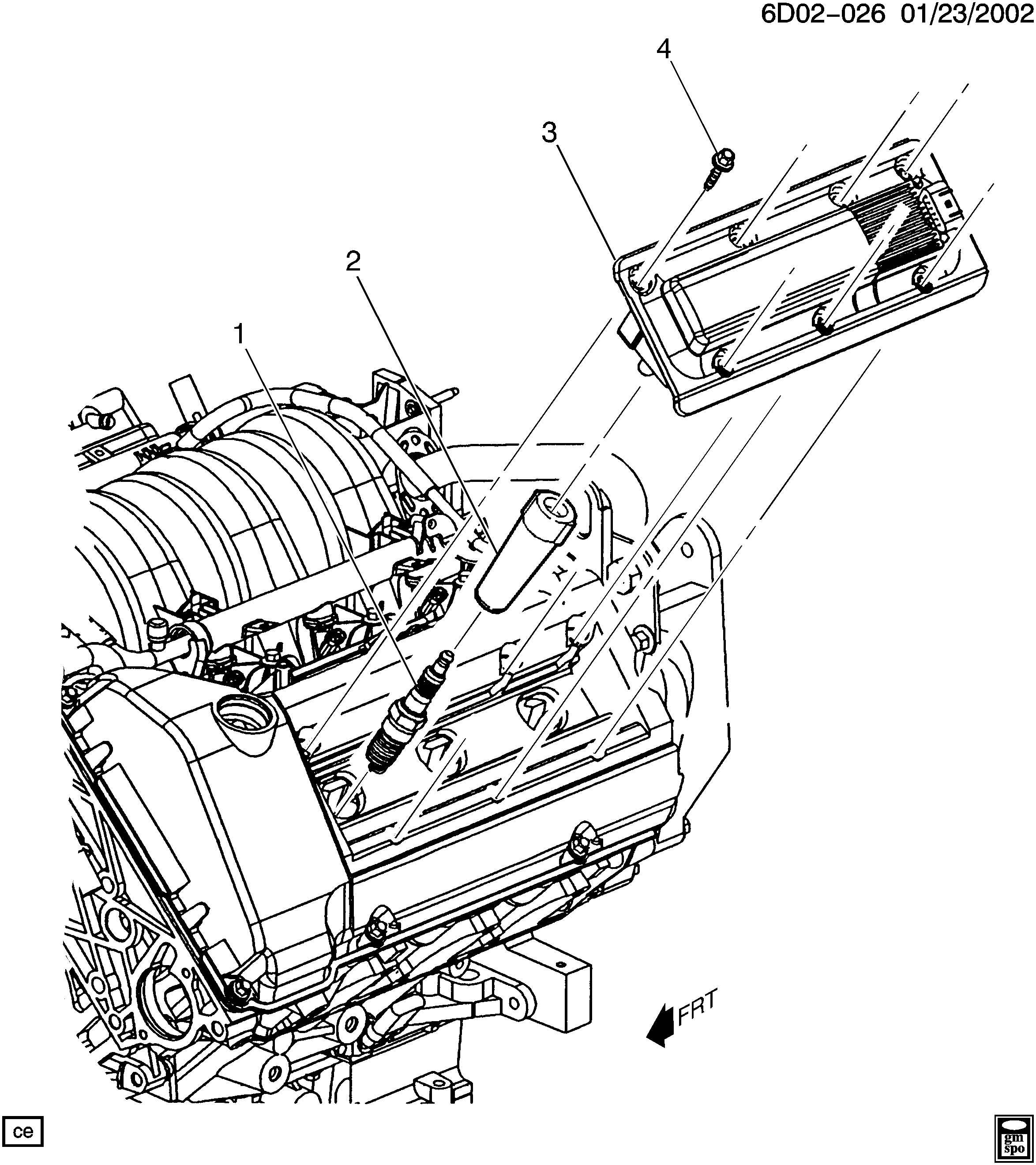 Cadillac 24425327 - Zapaľovacia sviečka parts5.com