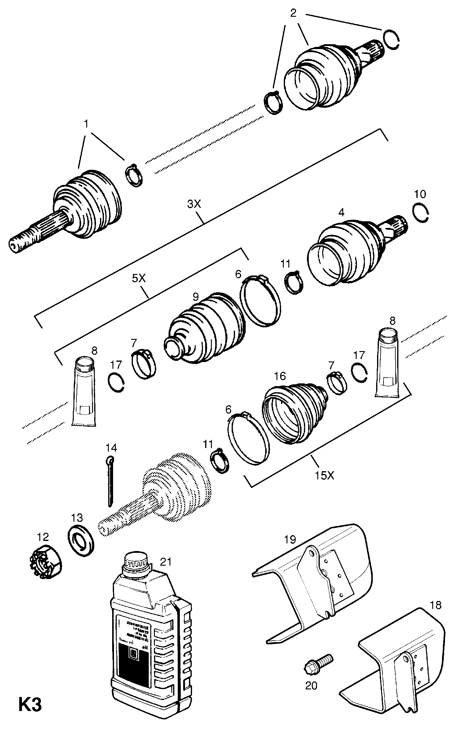 Opel 20 78 021 - Шплент parts5.com