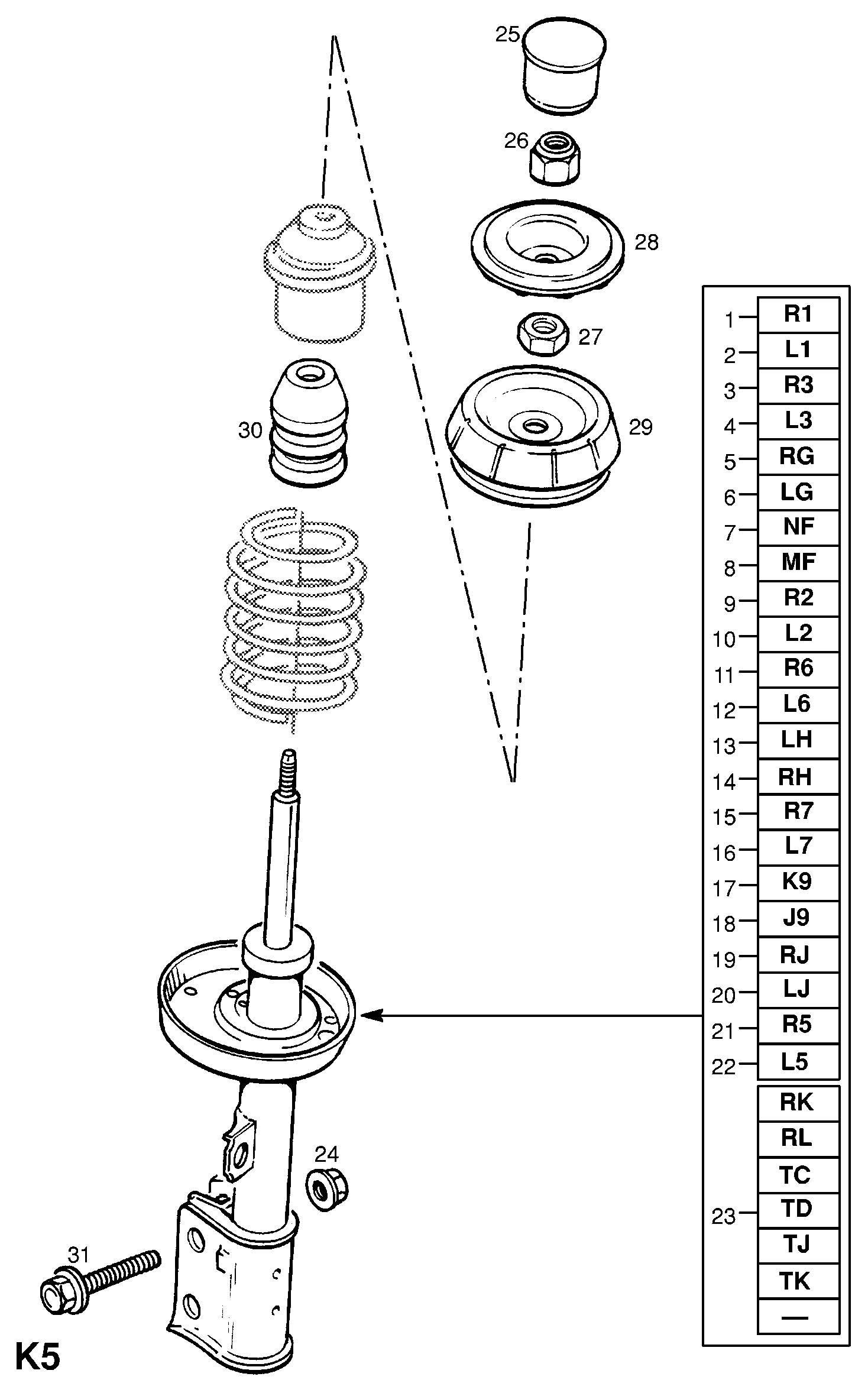 Opel 3 44 525 - Βάση στήριξης γόνατου ανάρτησης parts5.com