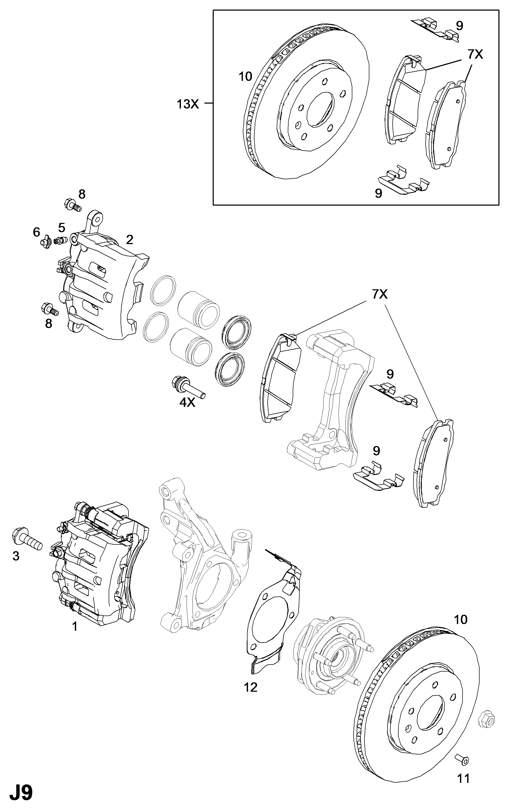 Opel 4808848 - Disc frana parts5.com