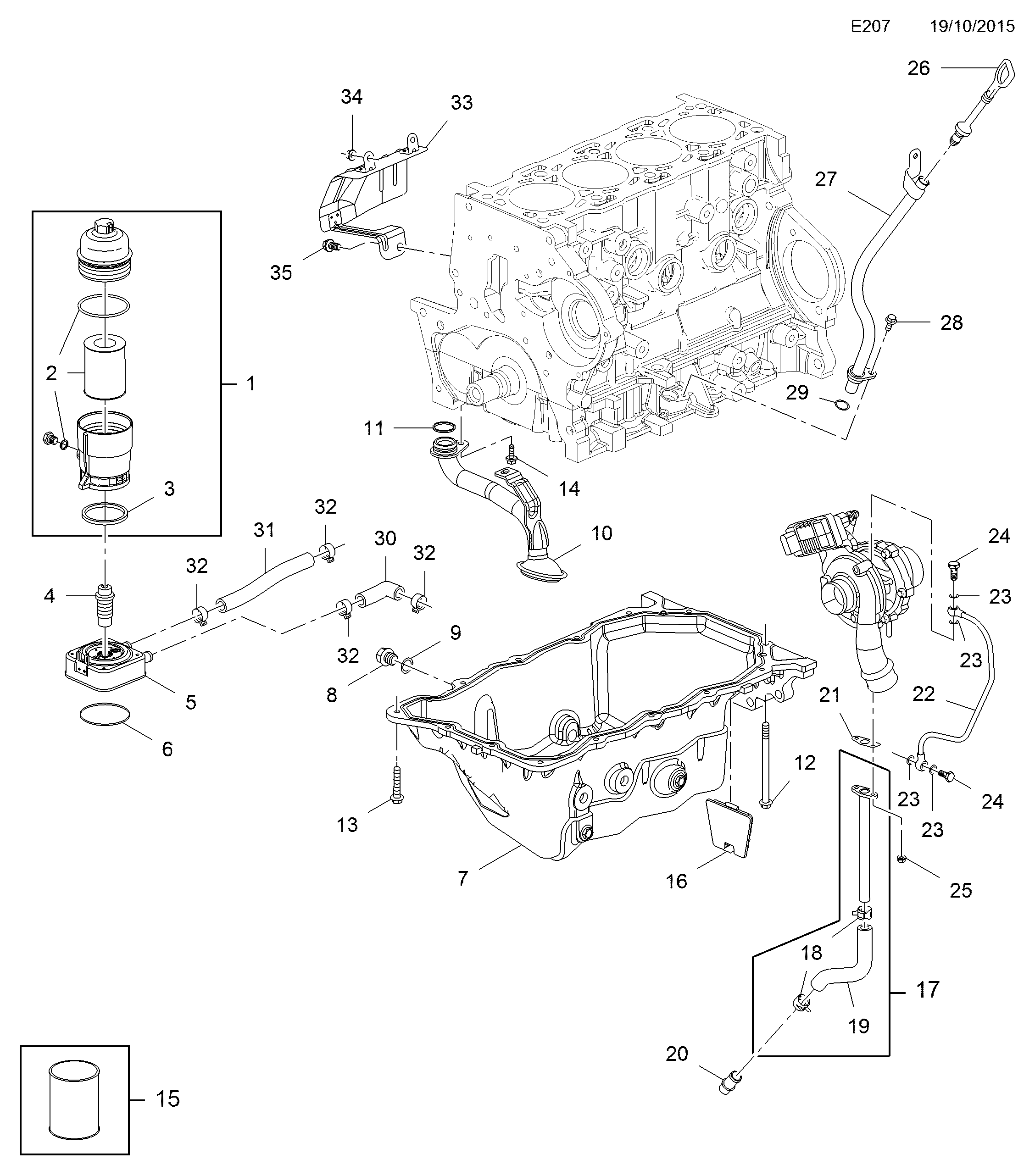 Opel 4805 011 - Βιδωτή τάπα, λεκάνη λαδιού parts5.com