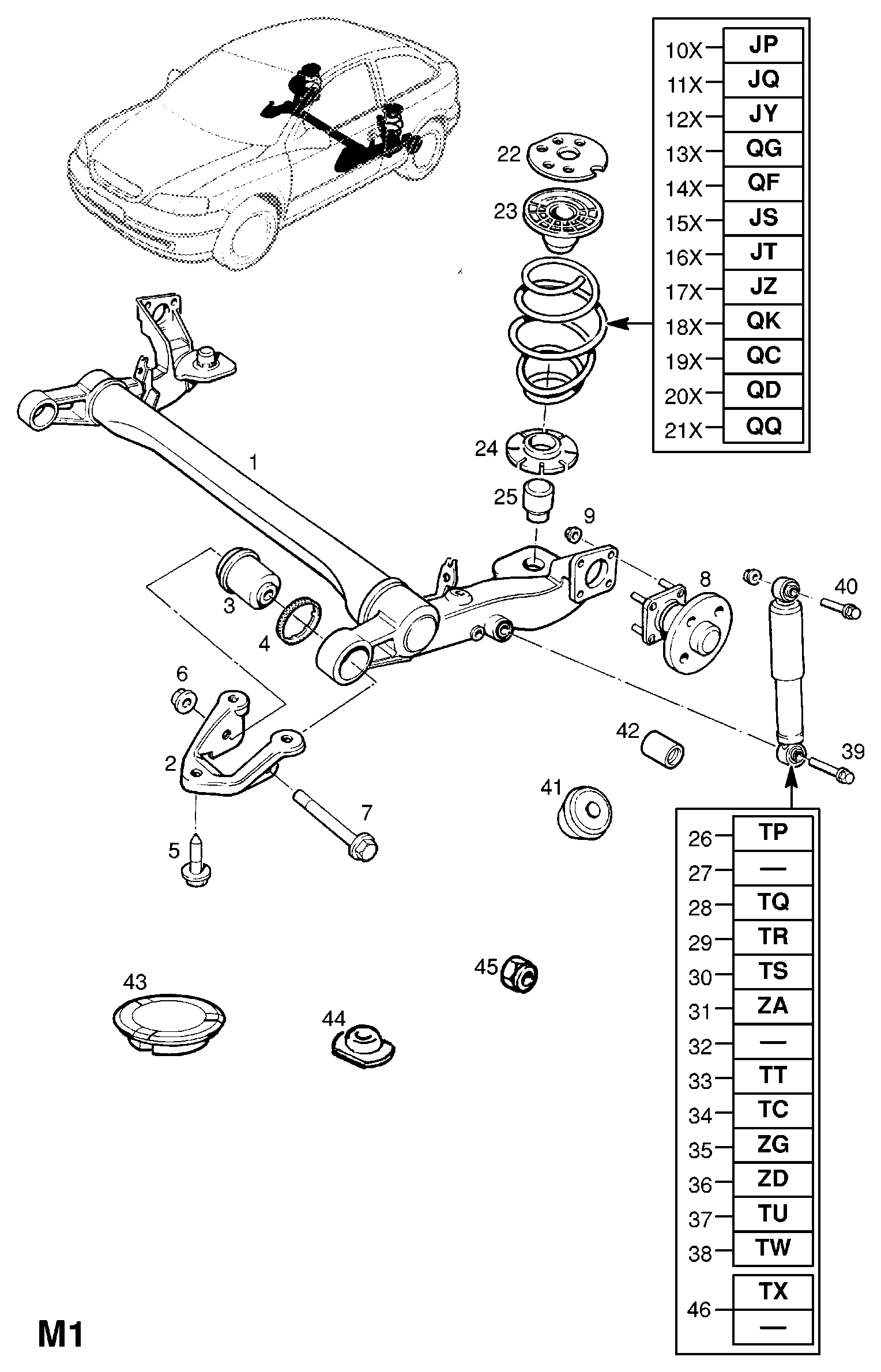 Opel 436168 - Shock Absorber parts5.com