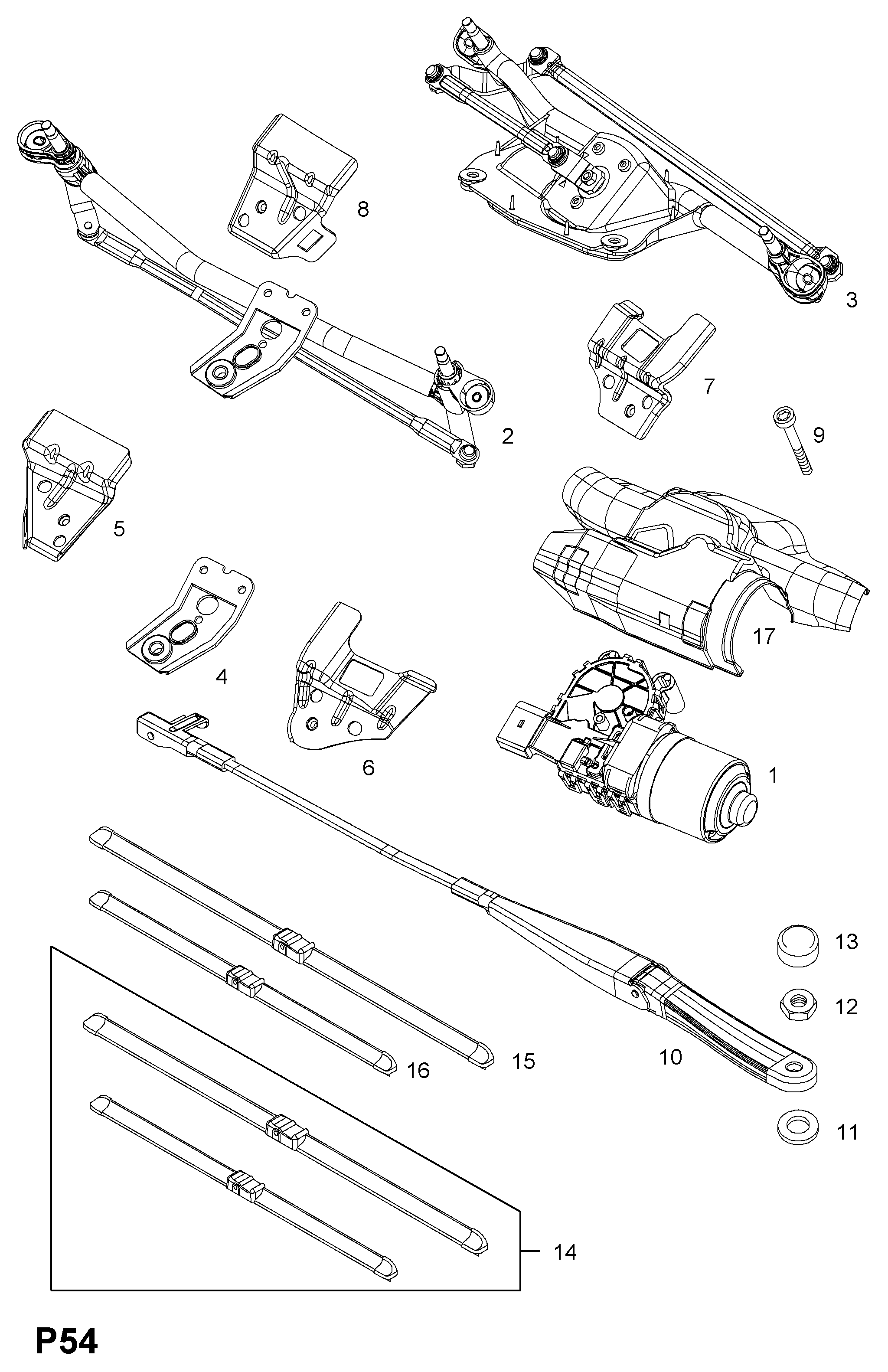 Opel 62 72 302 - Stieracia liżta parts5.com