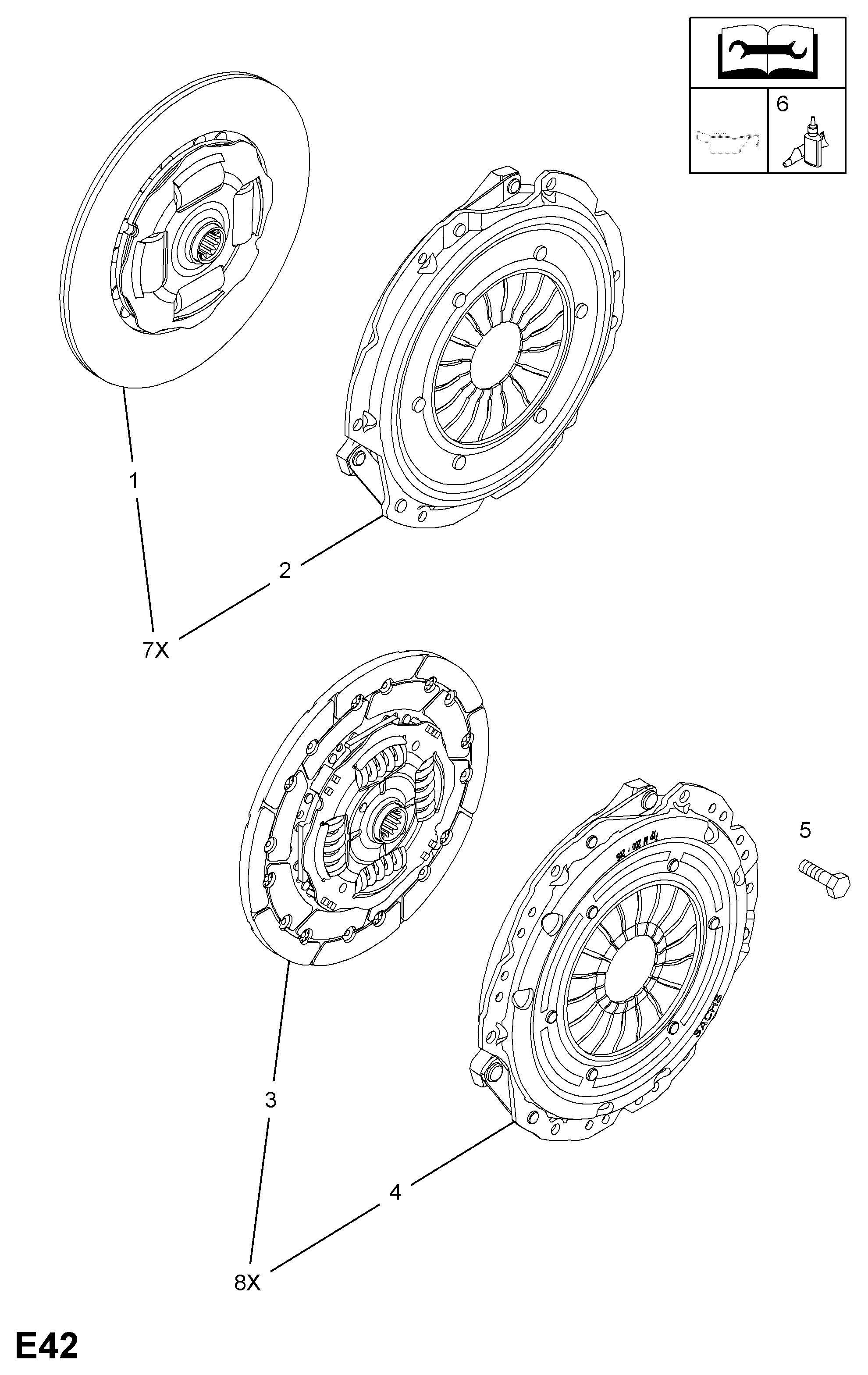 Vauxhall 6 64 077 - Диск сцепления, фрикцион parts5.com