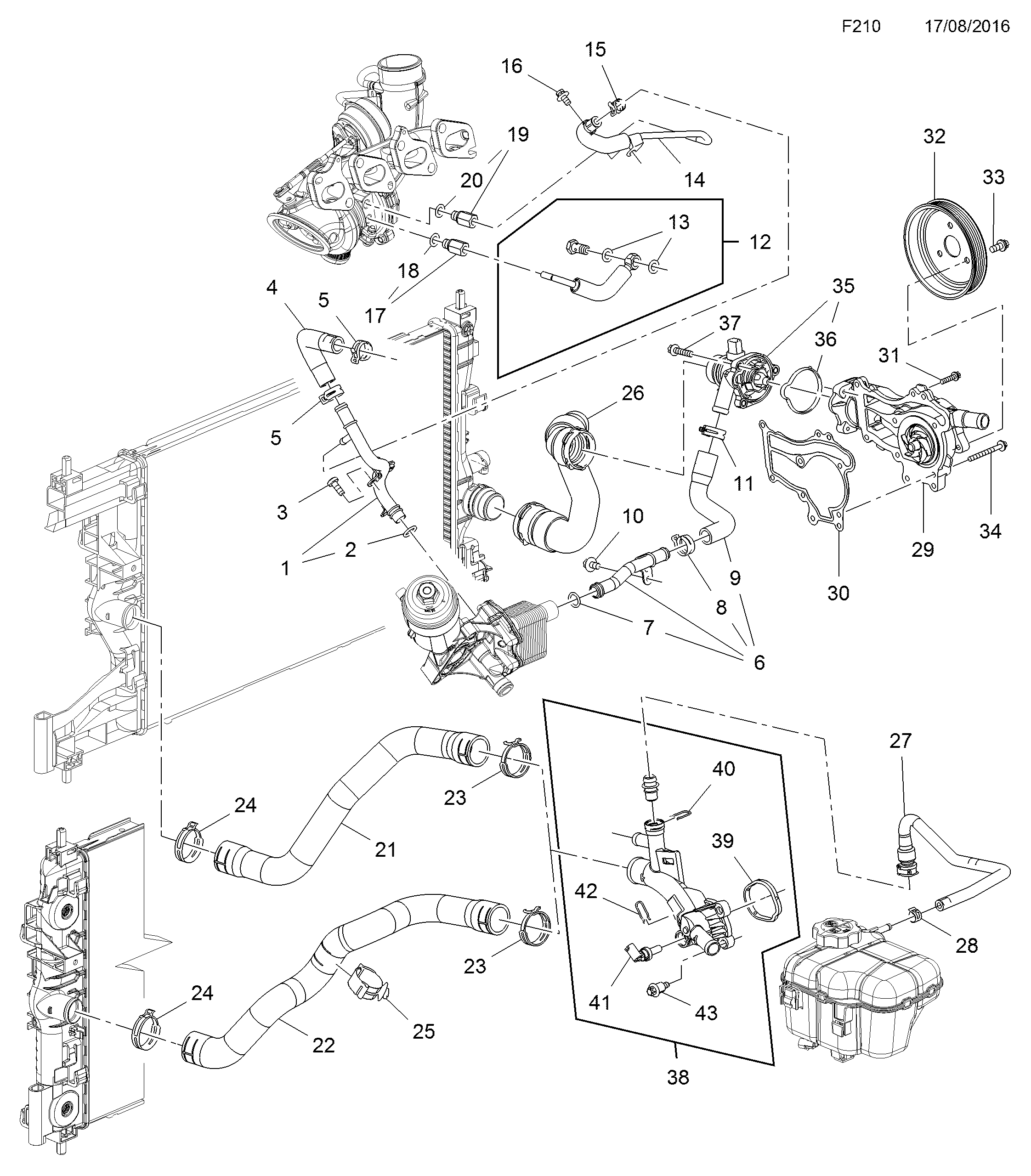 Vauxhall 1334210 - Pompa apa parts5.com