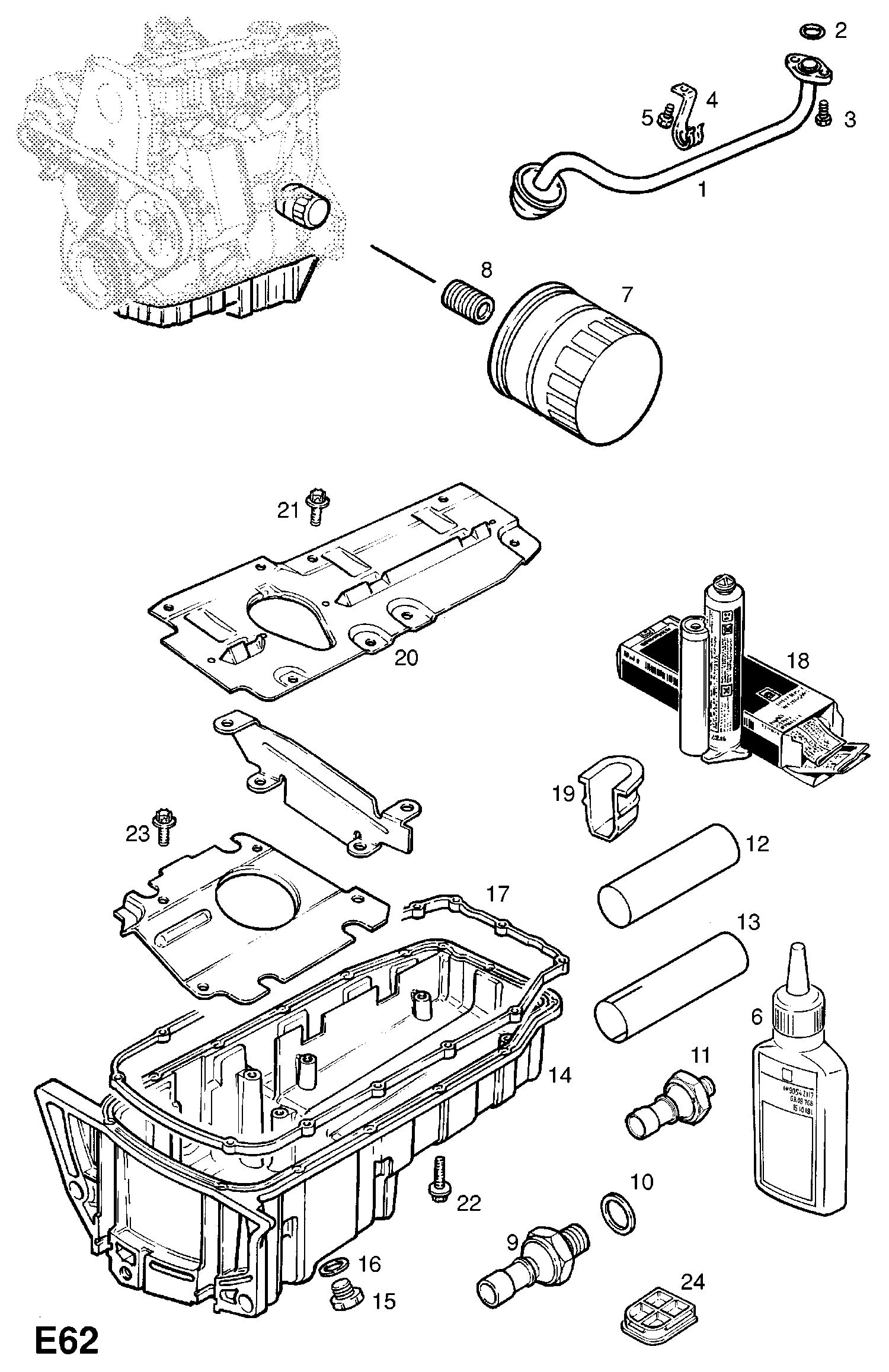 DAEWOO 93179720 - Oljni filter parts5.com