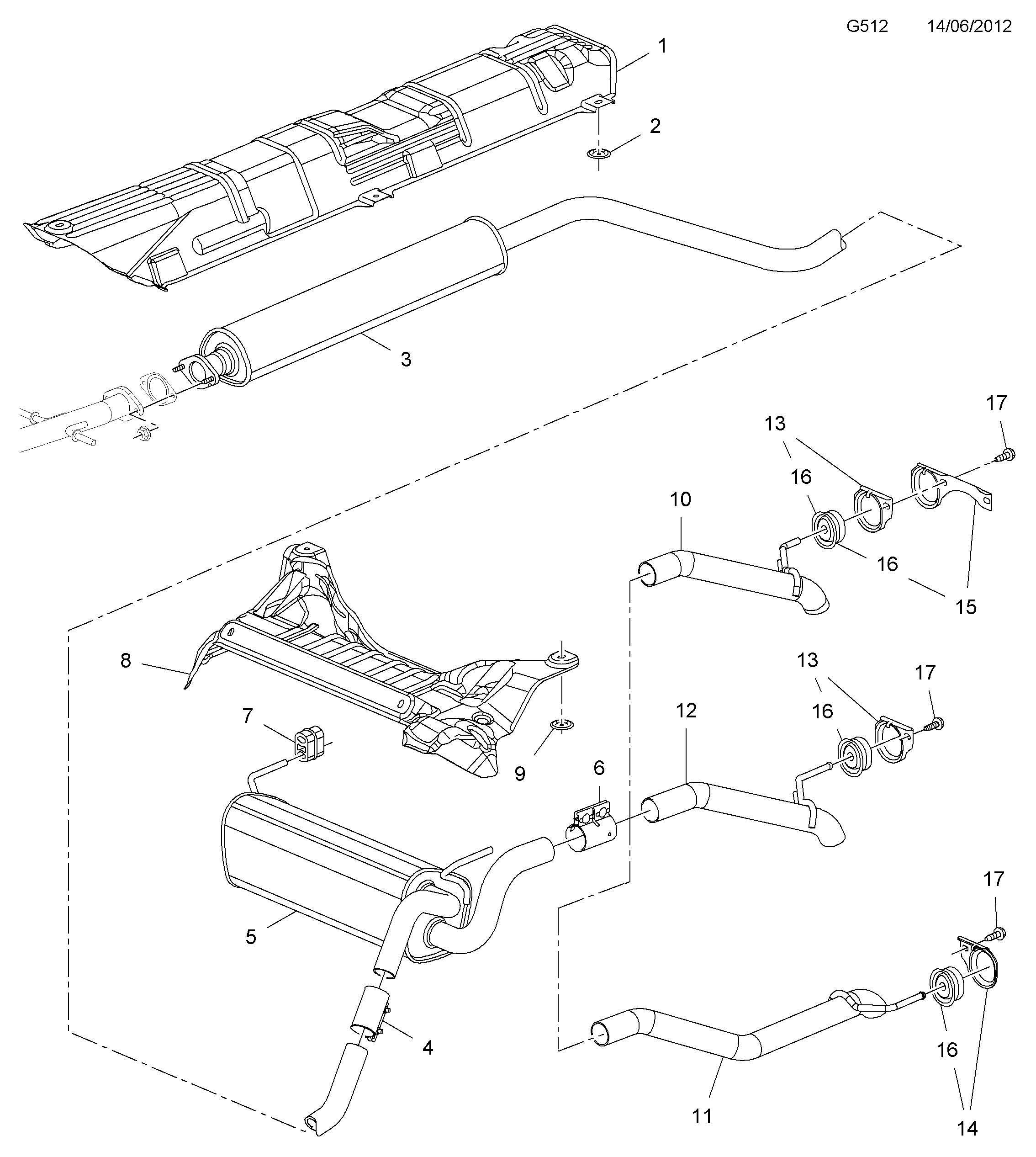 Opel 8 56 077 - Rohrverbinder, Abgasanlage parts5.com