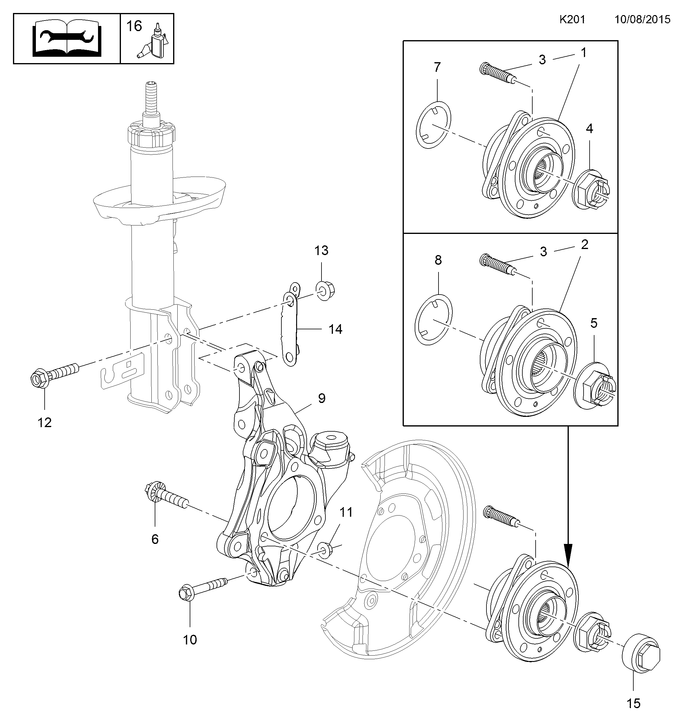 Skoda 328021 - Zestaw łożysk koła parts5.com