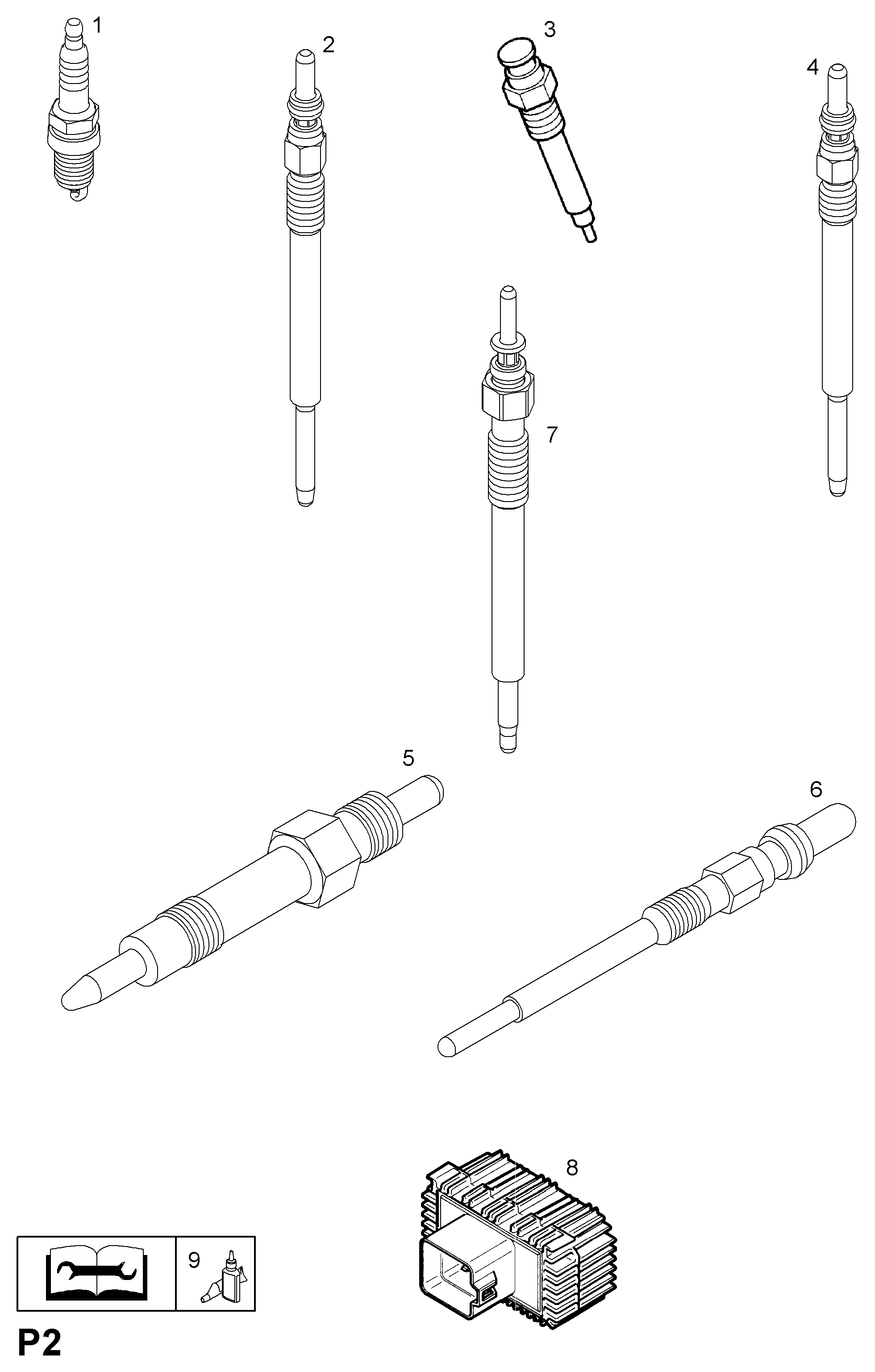 SAAB 1214064 - Bujie incandescenta parts5.com