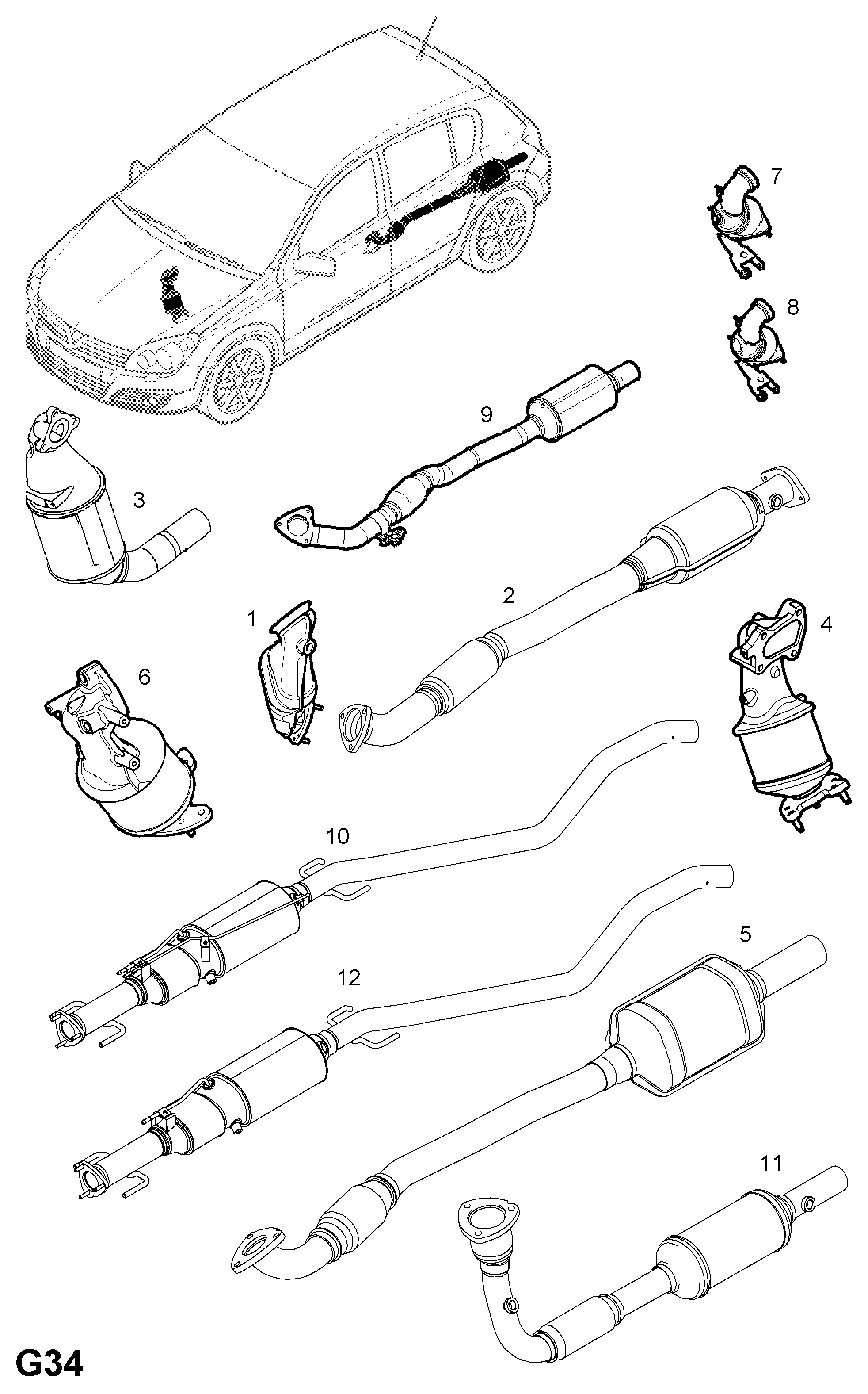 Opel 855665 - Assortment, soot / particulate filter repair parts5.com