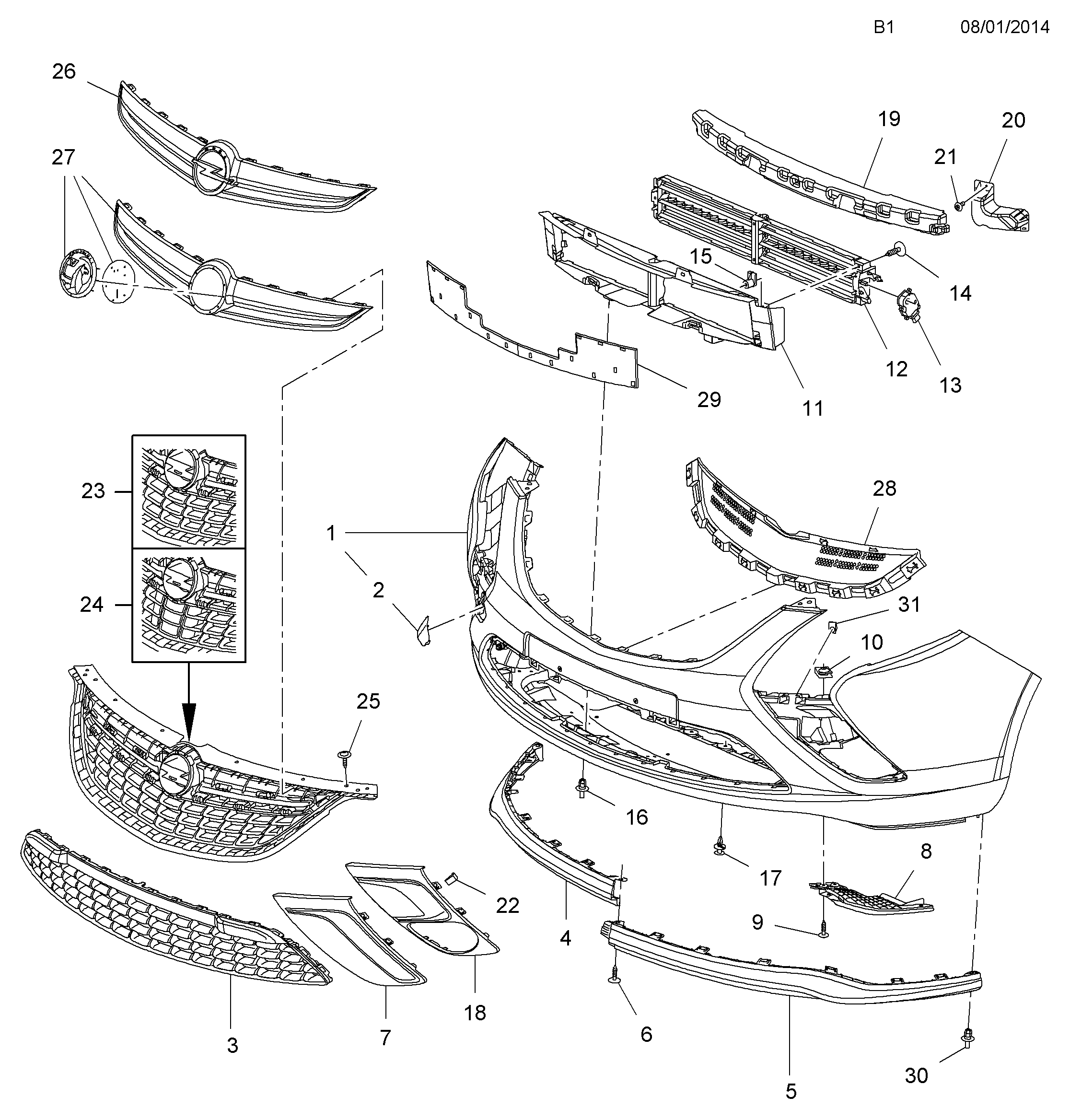 FORD 1322008 - V-Ribbed Belt parts5.com