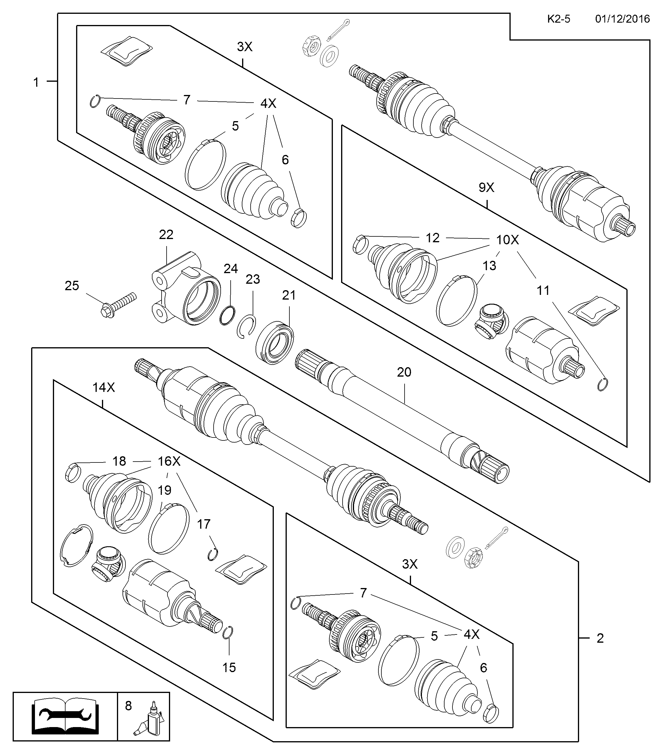 Opel 1603259 - Manžetna, pogonsko vratilo parts5.com